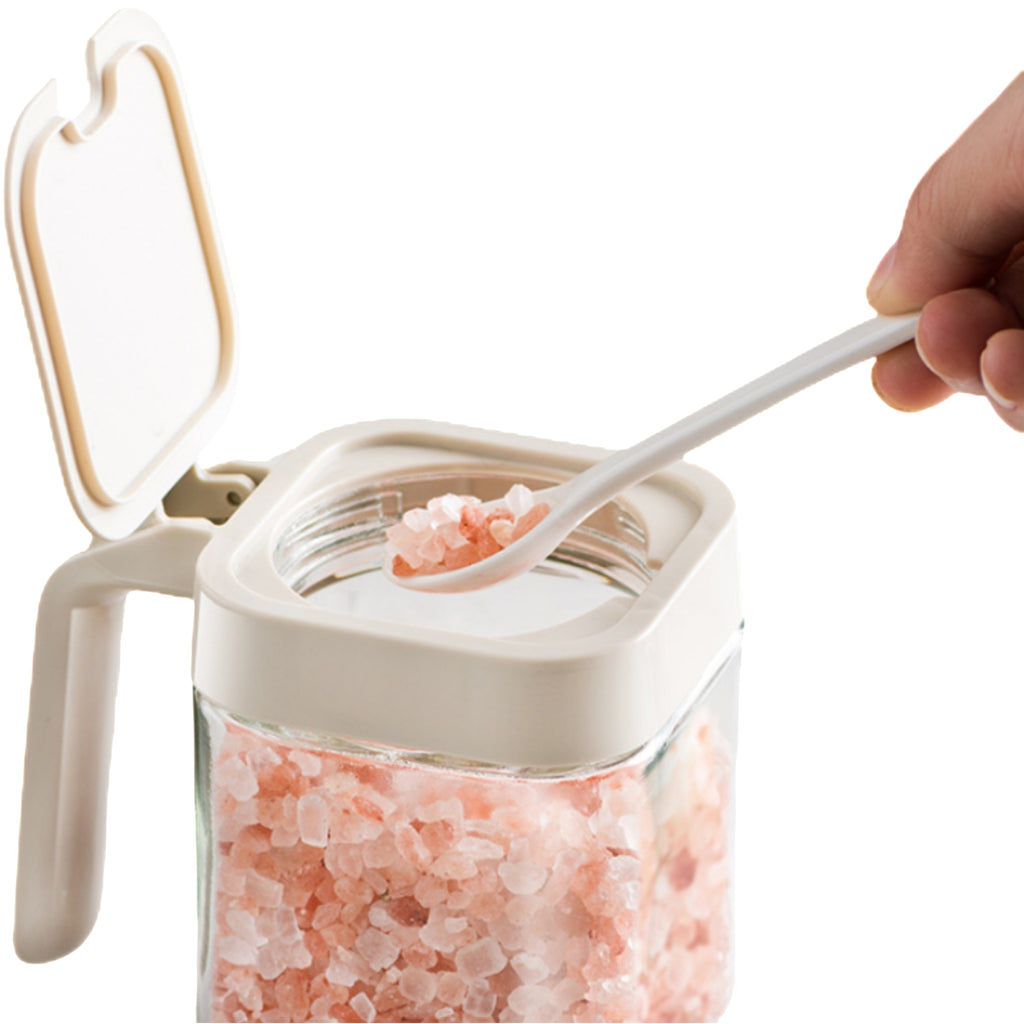 Creamer Canister With Separable Spoon And Lid