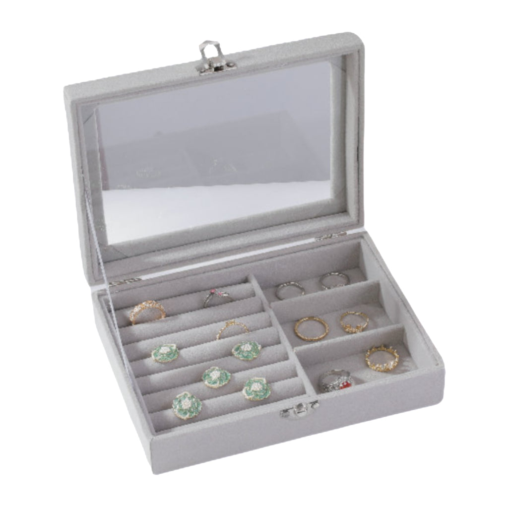Jewelry Storage Box With Dust Proof Cover