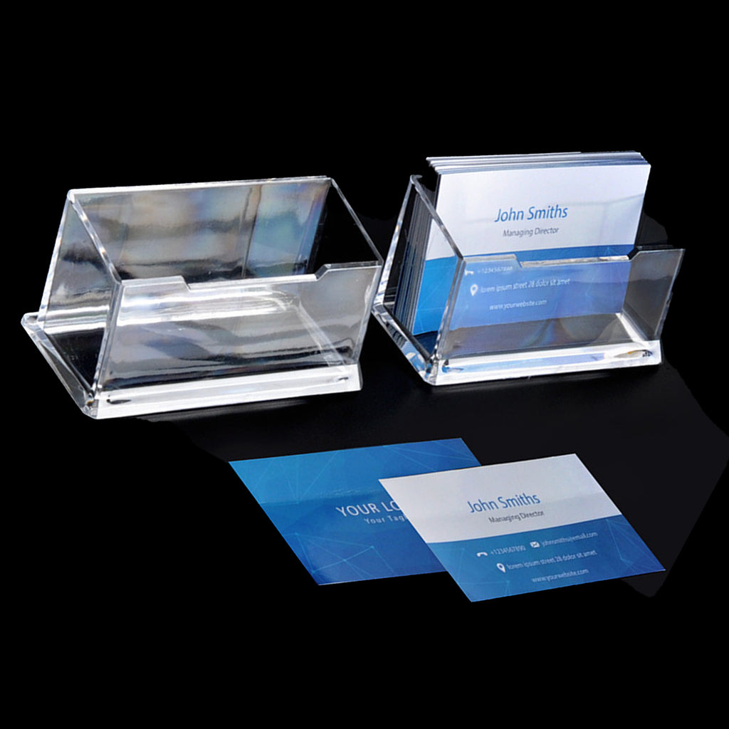 Transparent Single -Layer Plastic Business Card Holder
