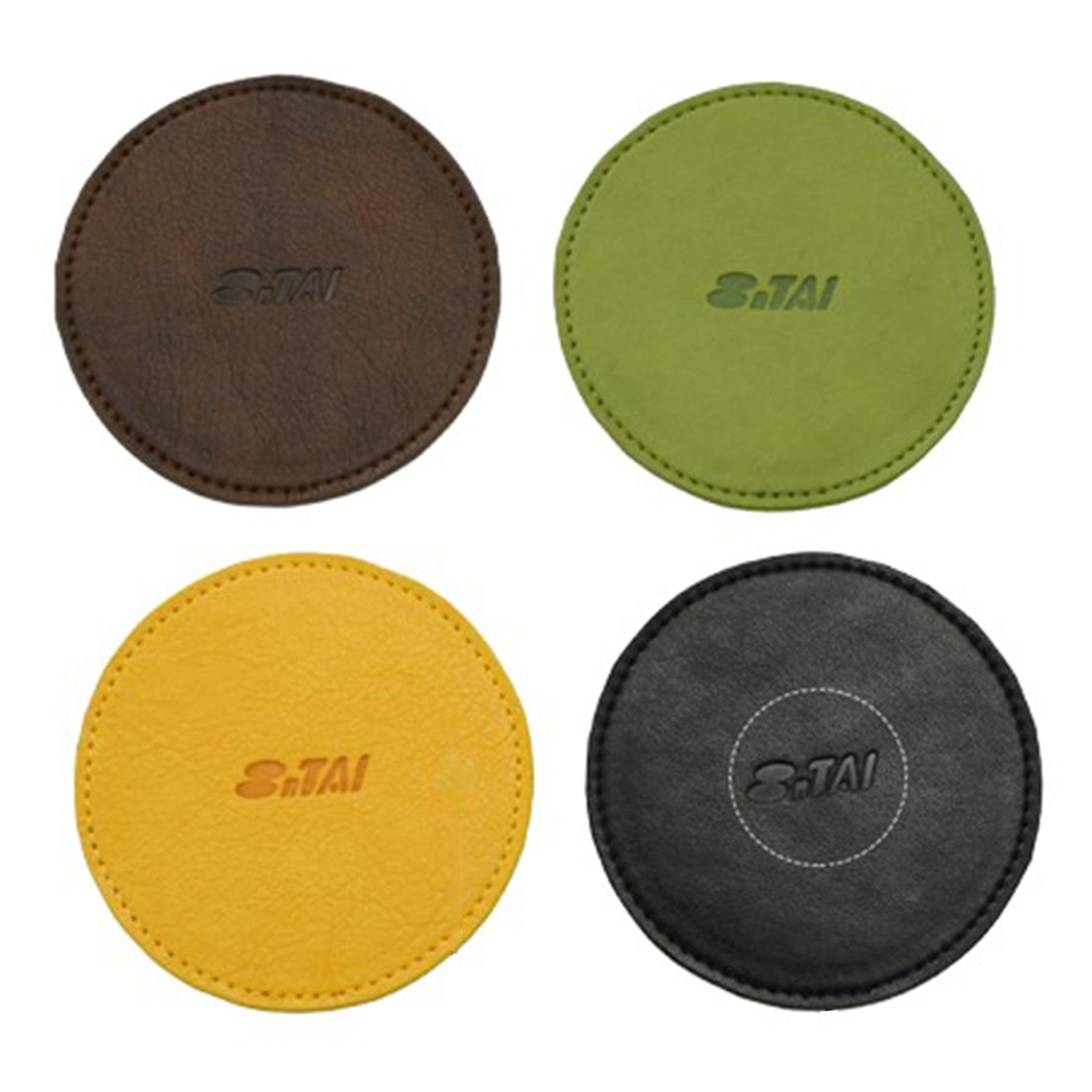 Round Insulated Leather Coaster