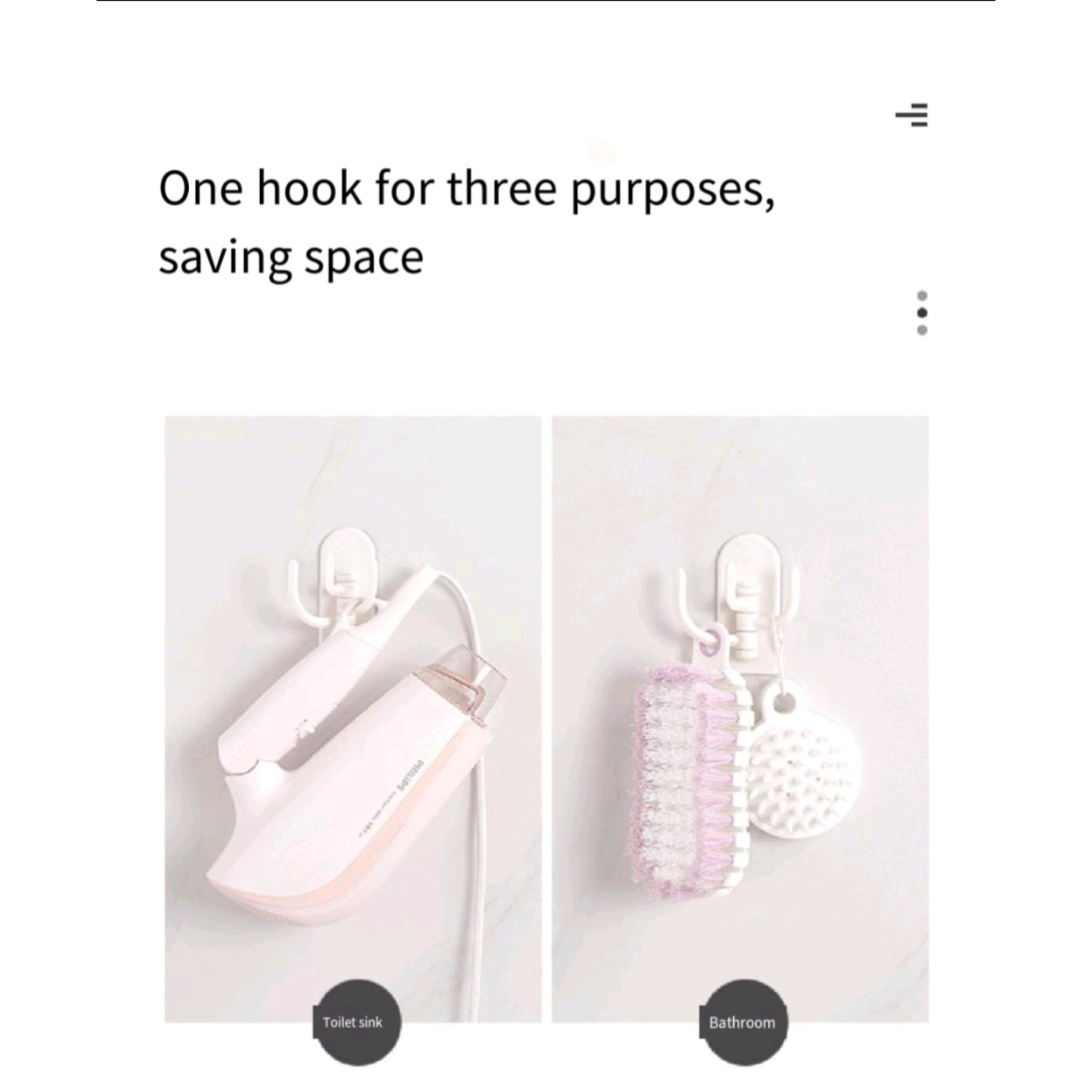 Traceless Three Hook Hanger For Kitchen