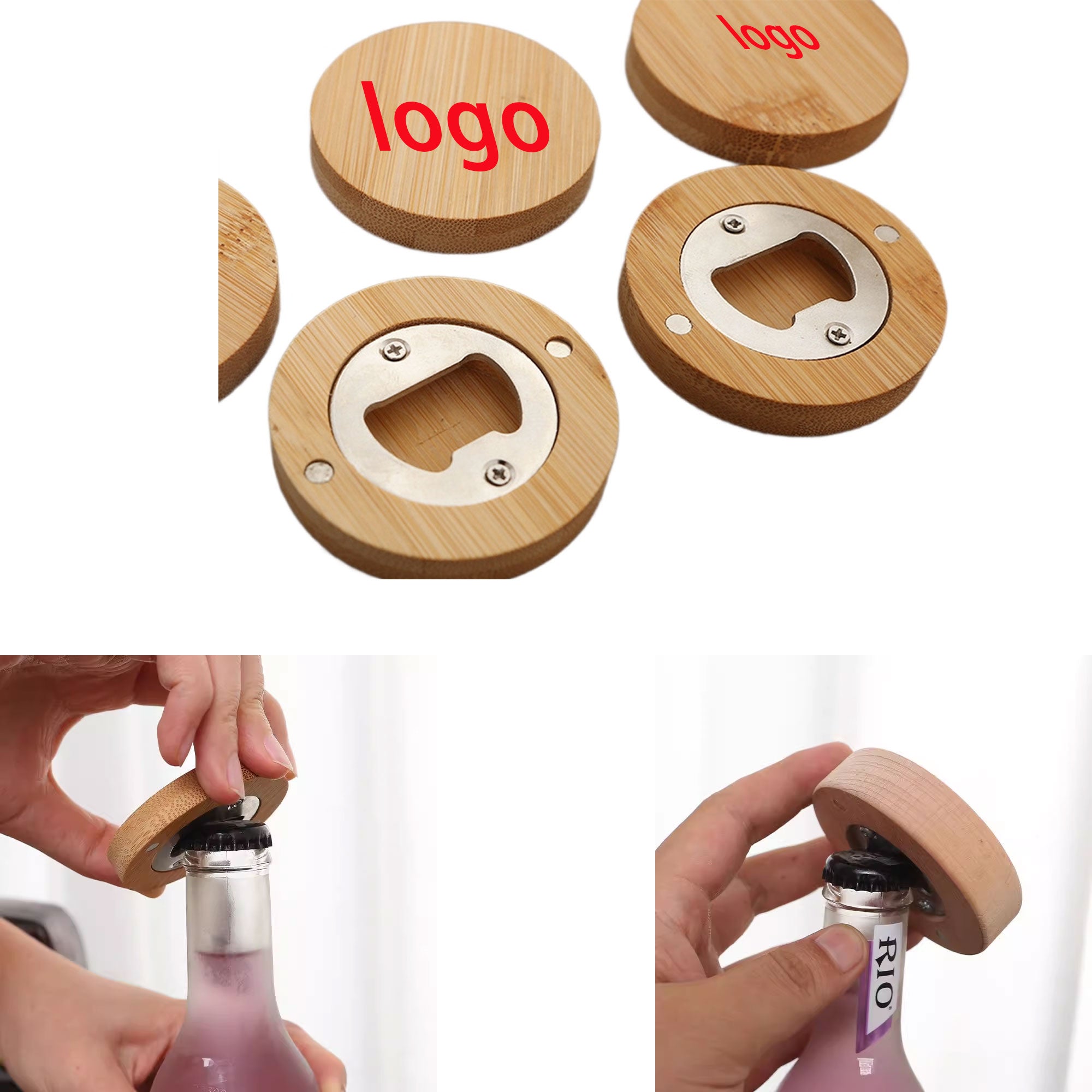 Bamboo Bottle Opener