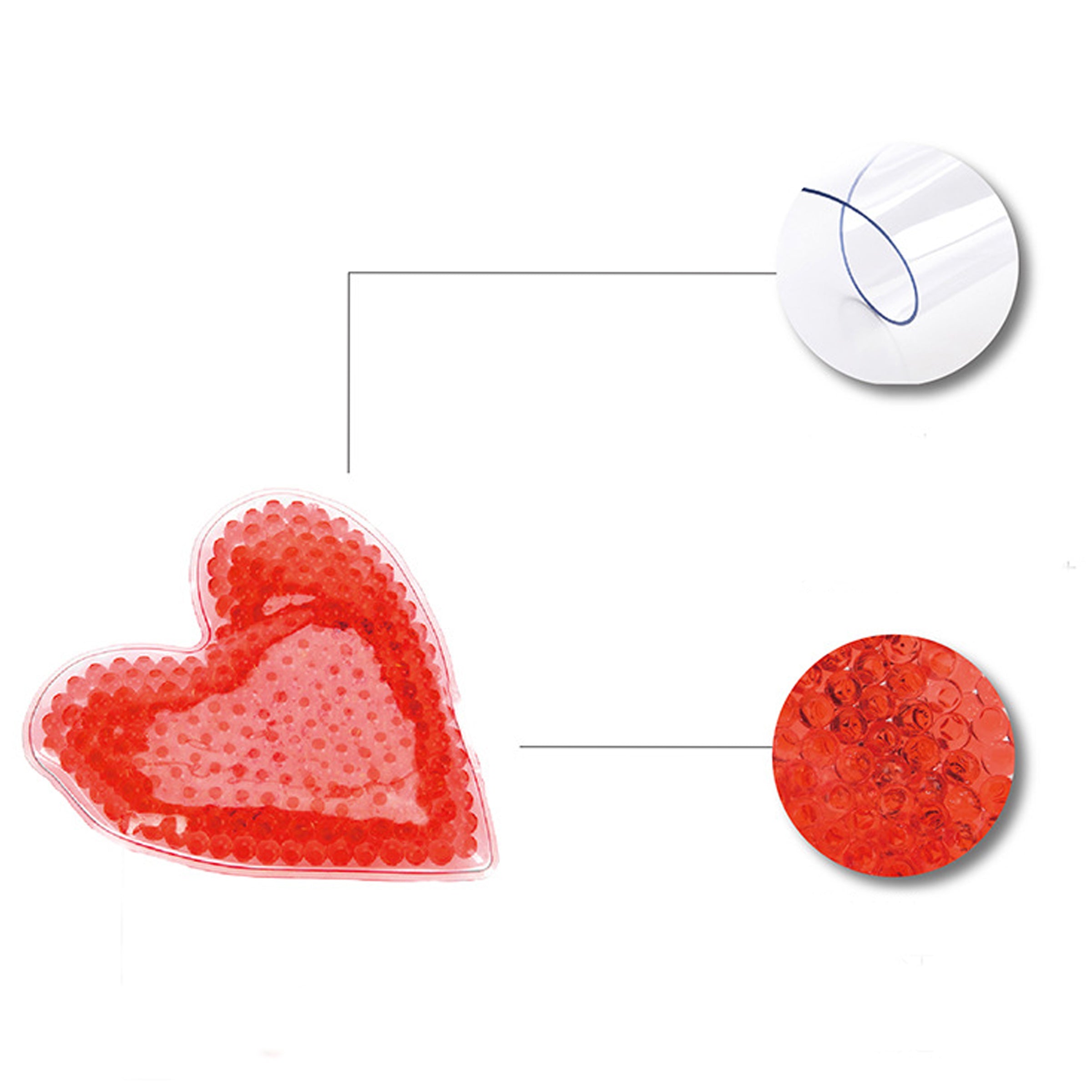 Heart Hot And Cold Pack with Gel Beads