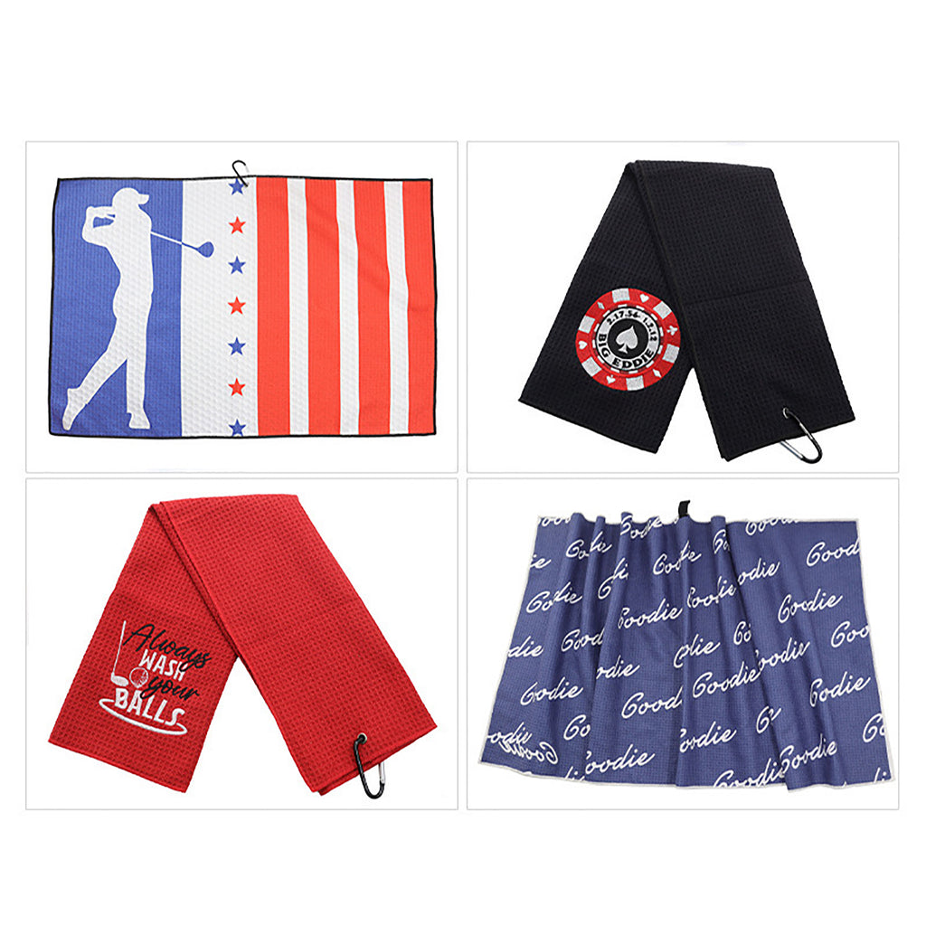 Golf Microfiber Waffle Sports Towel