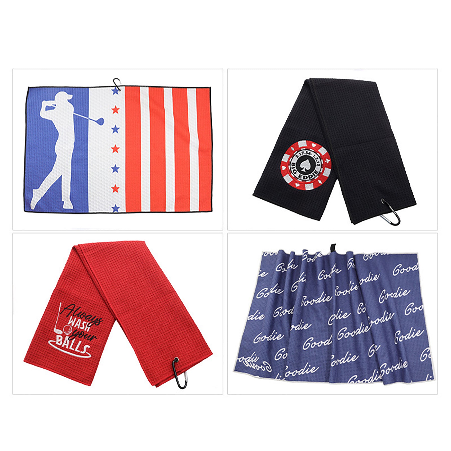 Golf Microfiber Waffle Sports Towel