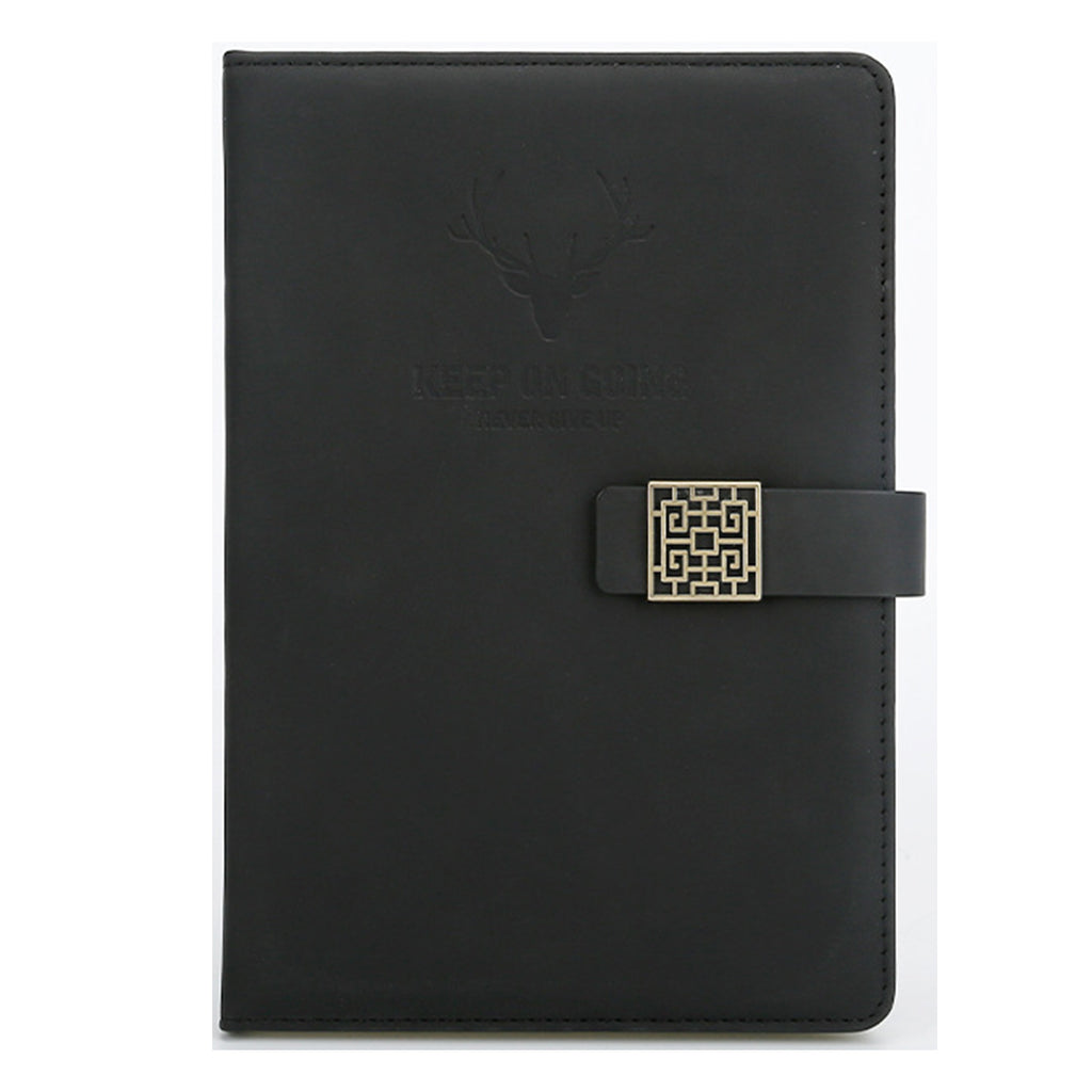Deer Head Design Pu Leather Hardcover Notebook