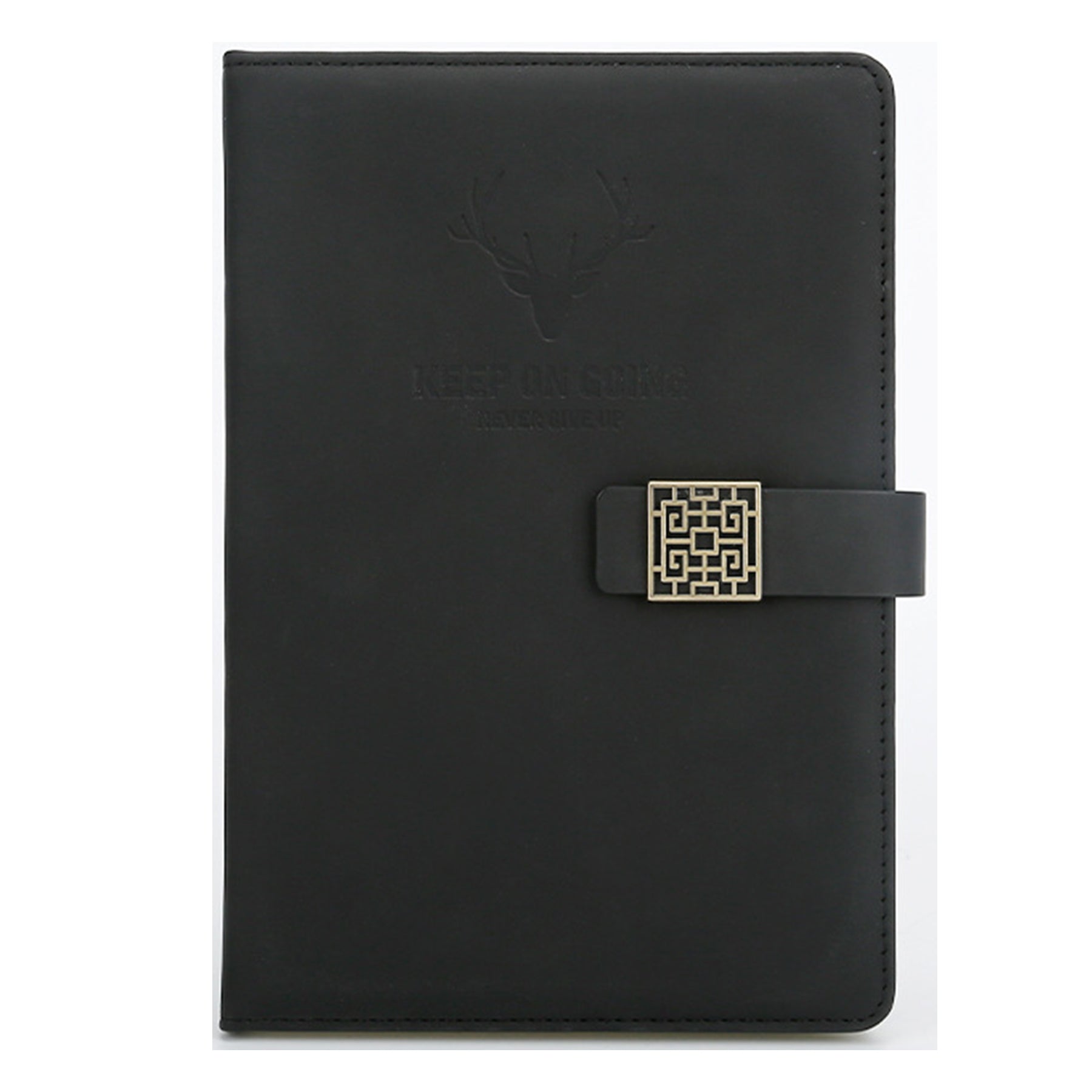 Deer Head Design Pu Leather Hardcover Notebook