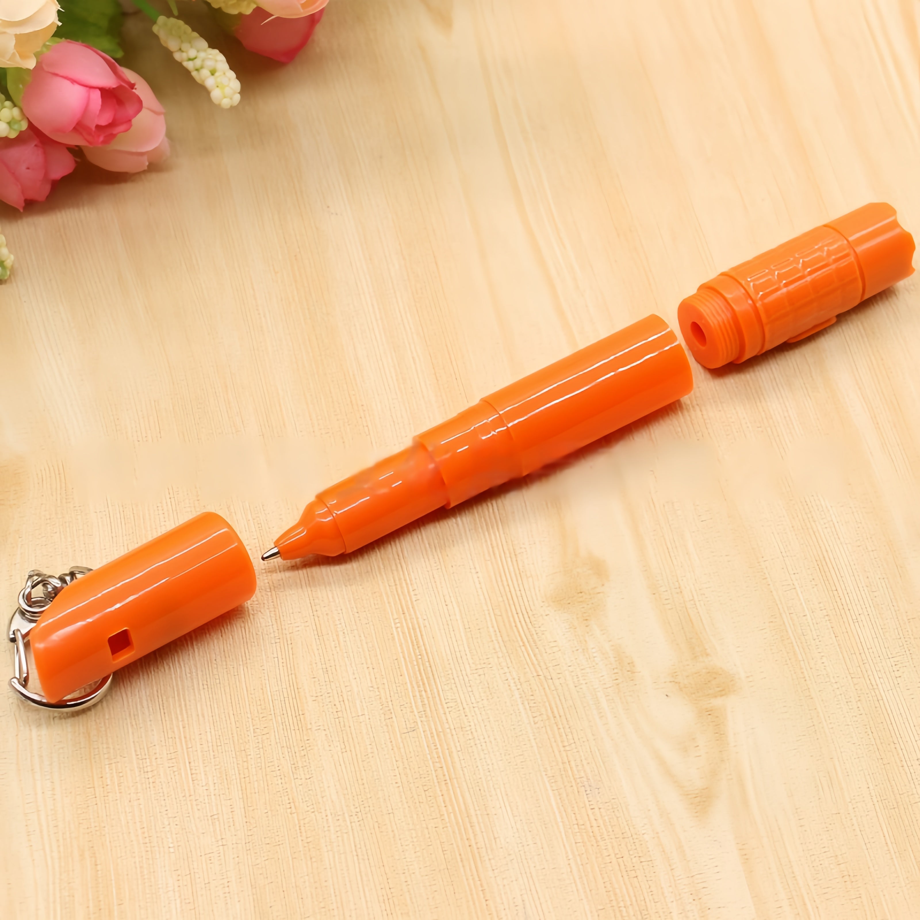 Whistle Pen With Flashlight Attached