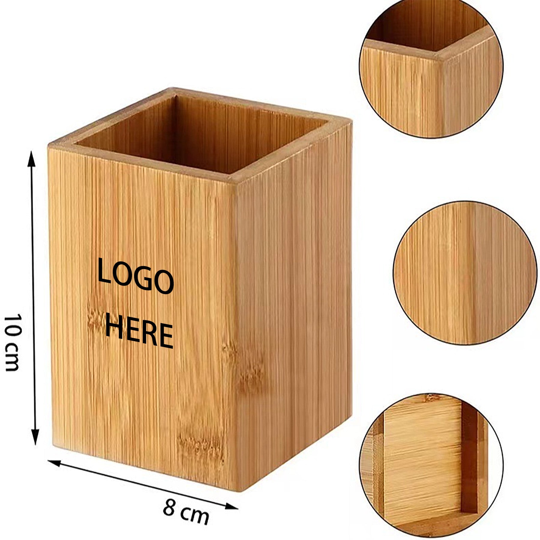 Bamboo Pen Container