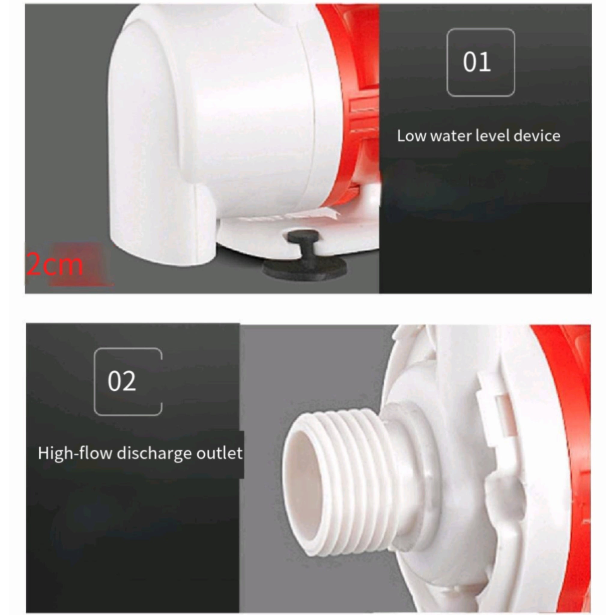 Brushless DC Water Pump 310GPH For Hydroponics