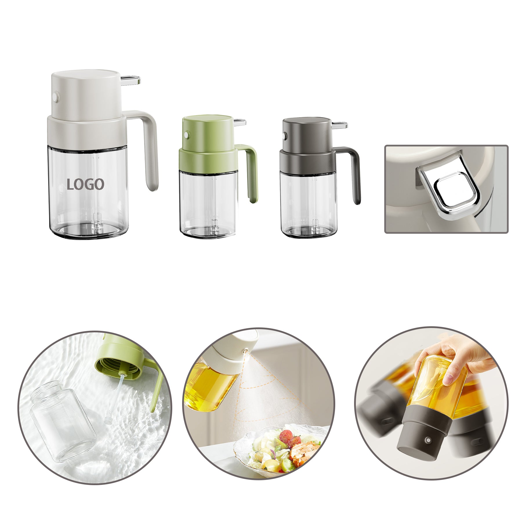 Glass Oil Mister Spray Bottle