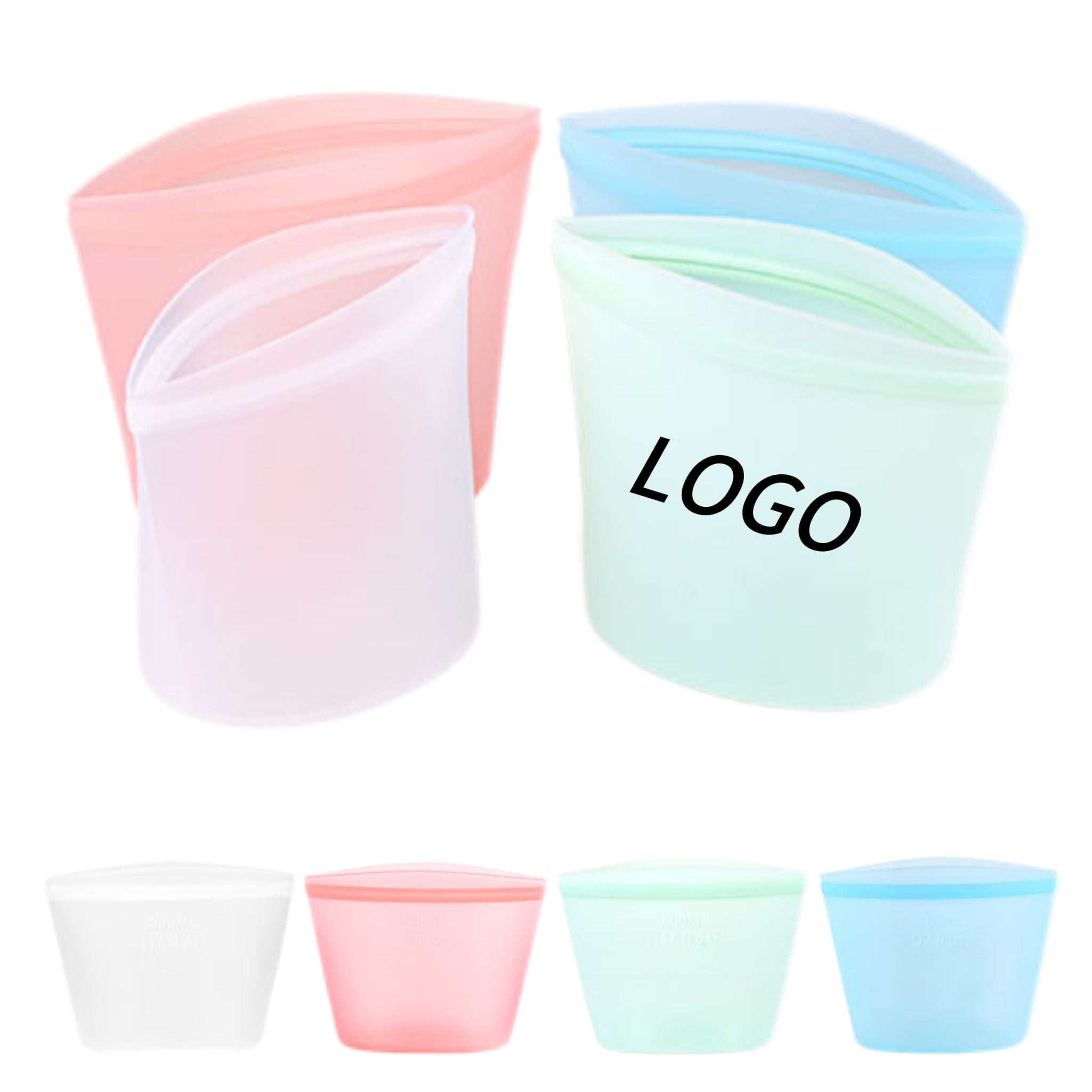 34oz Zip-Top Food-Grade Silicone Storage Bag