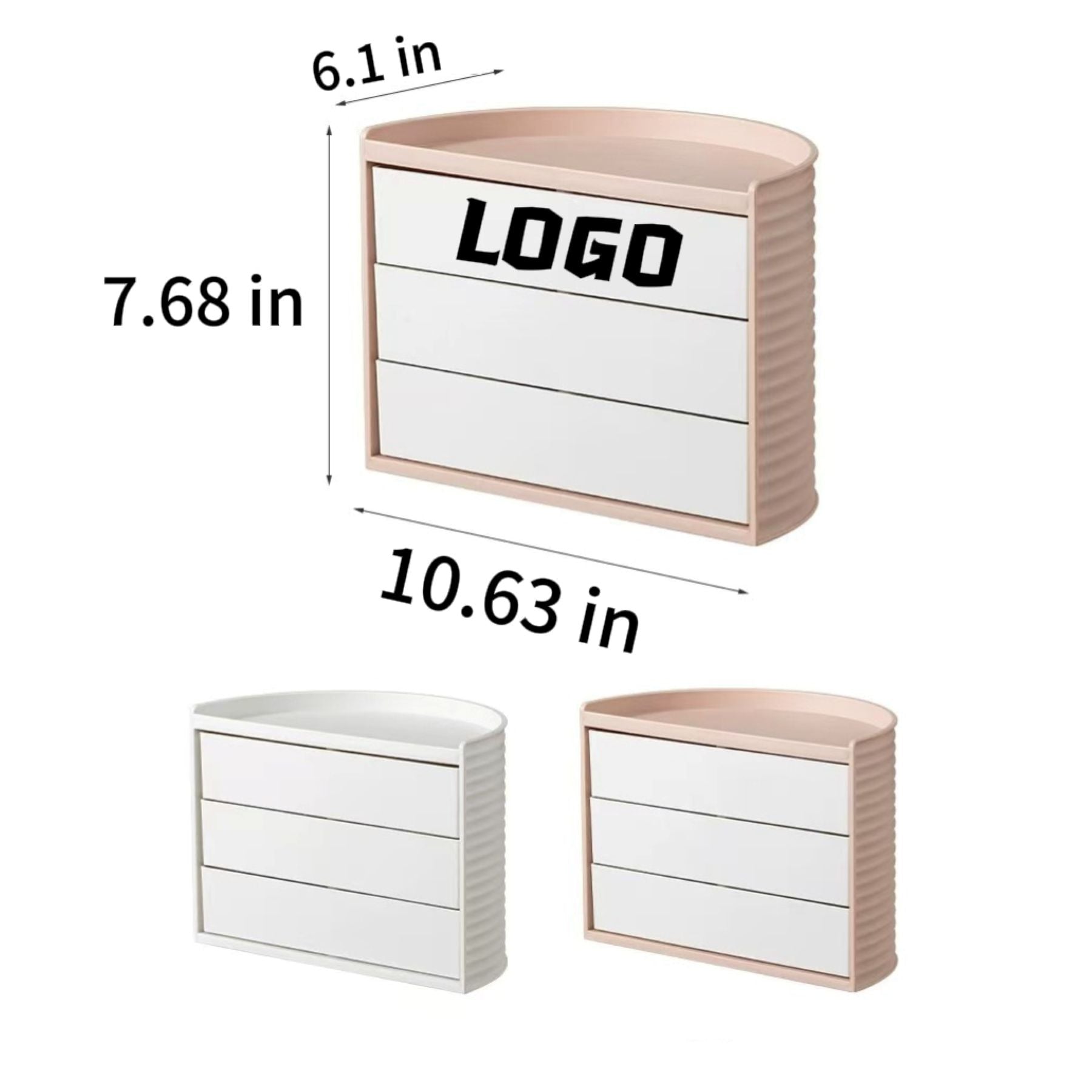 Rotatable Multi-functional Cosmetic Storage Box