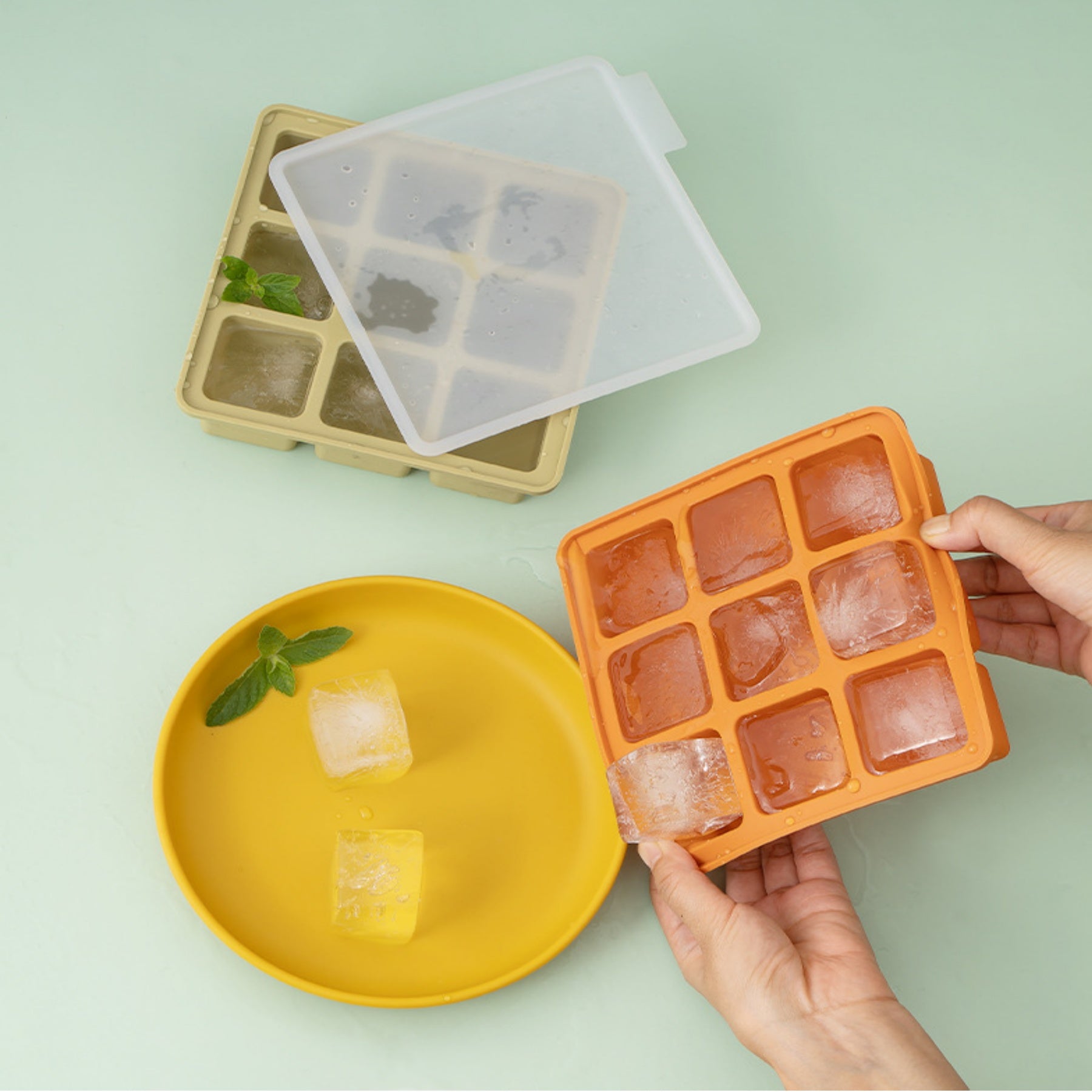 Silicone Square Ice Cube Mold