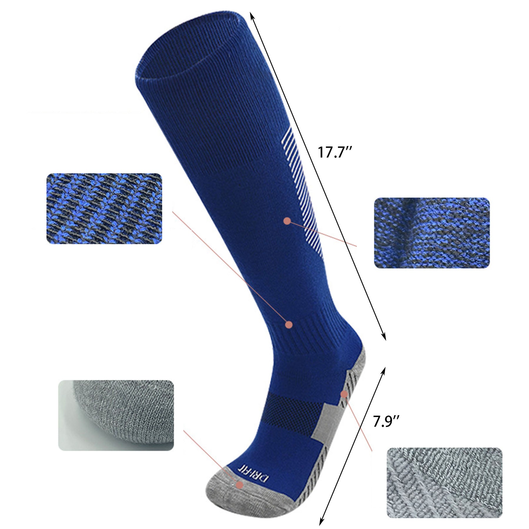 Outdoor Sports Anti-Slip Long Football Socks