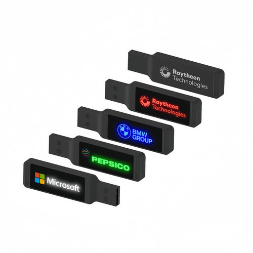 8GB Flash Drive With LED Light Up Logo