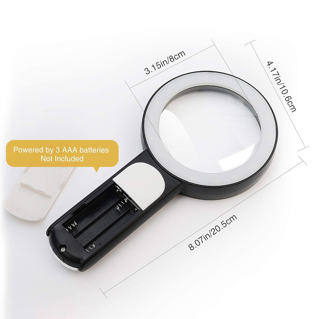30X Magnifying Glass with Light