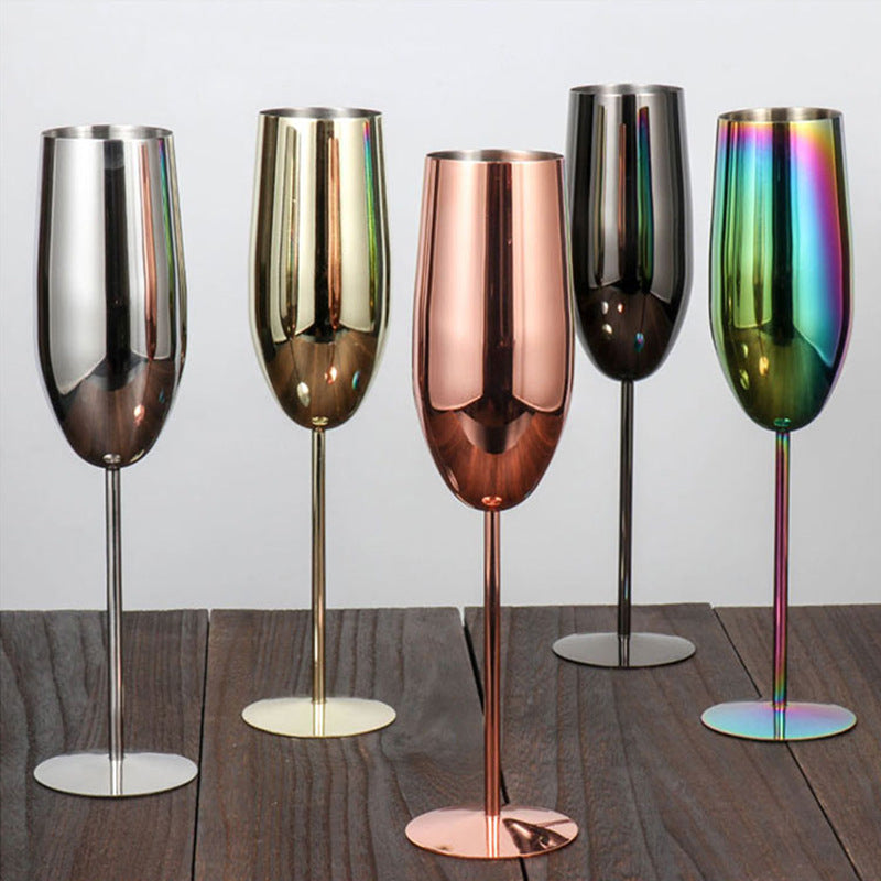 Stainless Steel Champagne Flutes