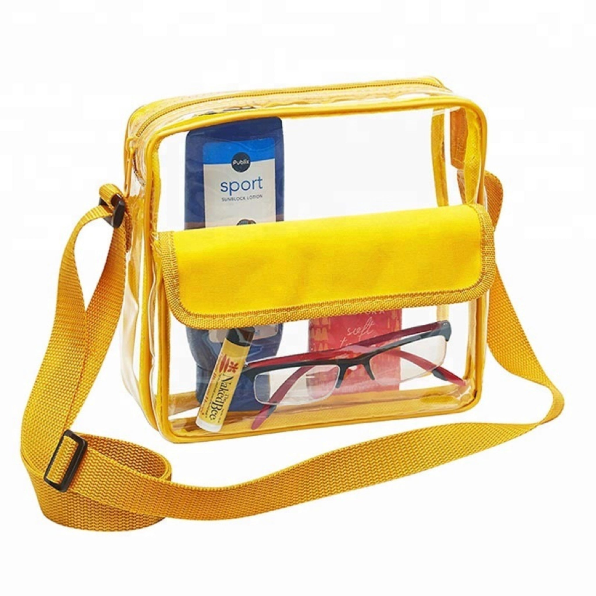 Clear PVC Crossbody Shoulder Bag