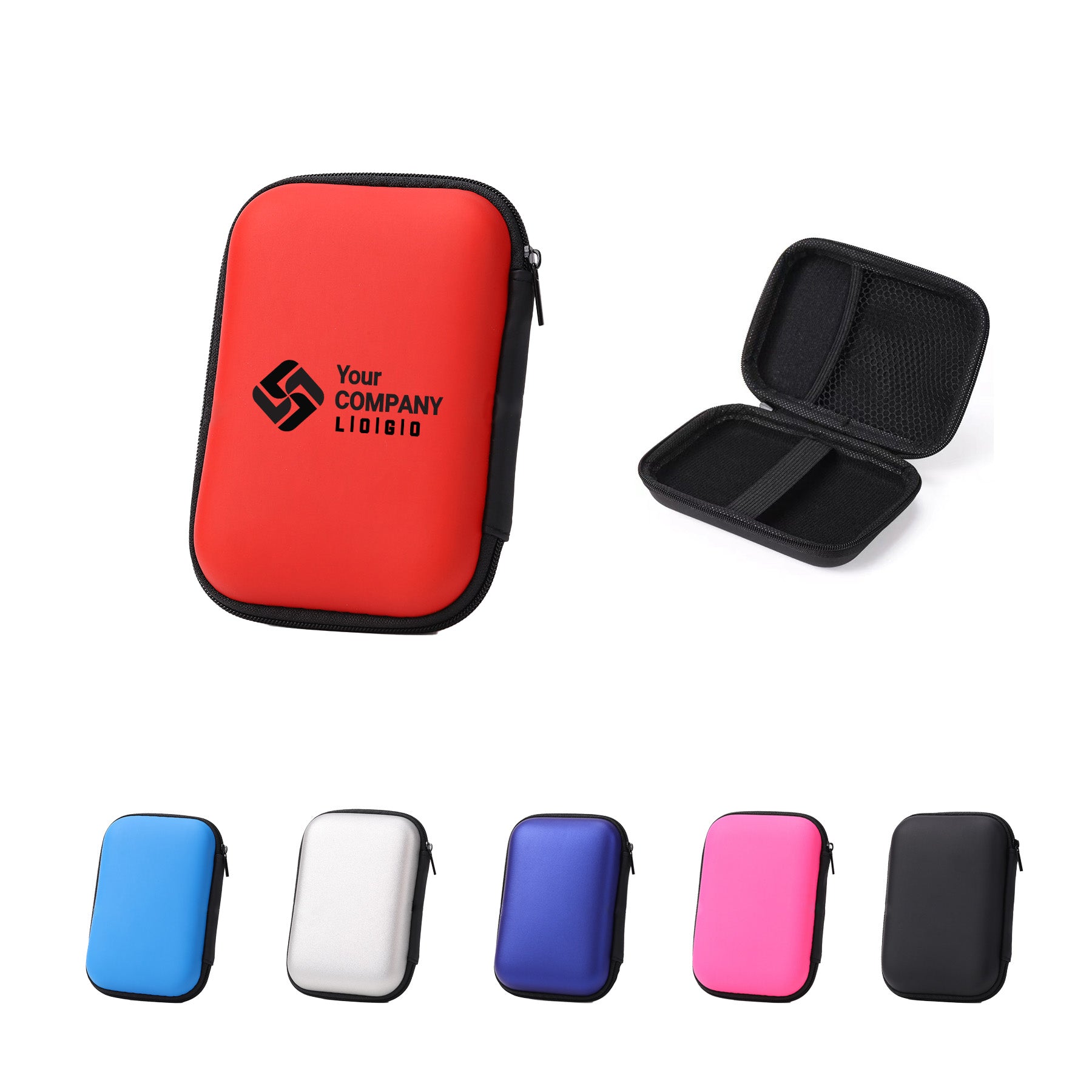 Zipper Style Hard Earphone Case
