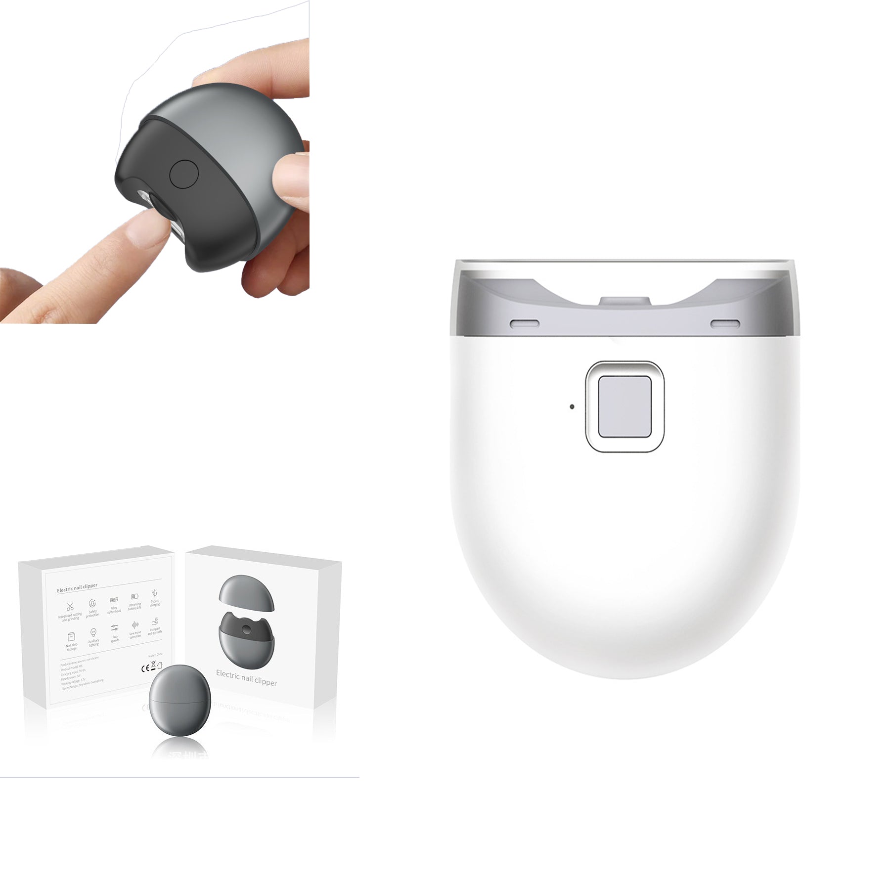 Electric Nail Clippers For Elderly, Baby, Anti Pinch, Portable Nail Clippers