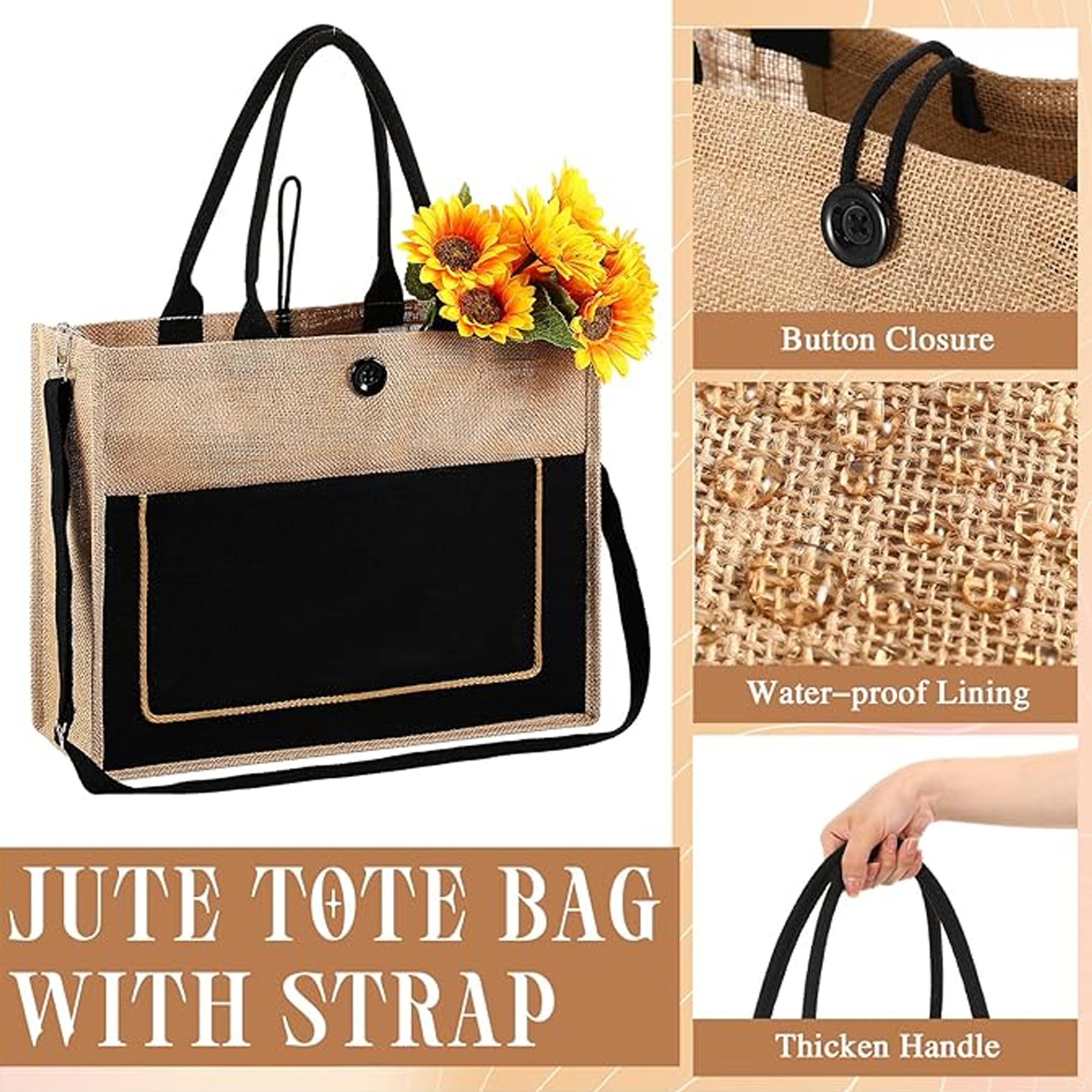Tote Jute Bag Gift Storage Bag