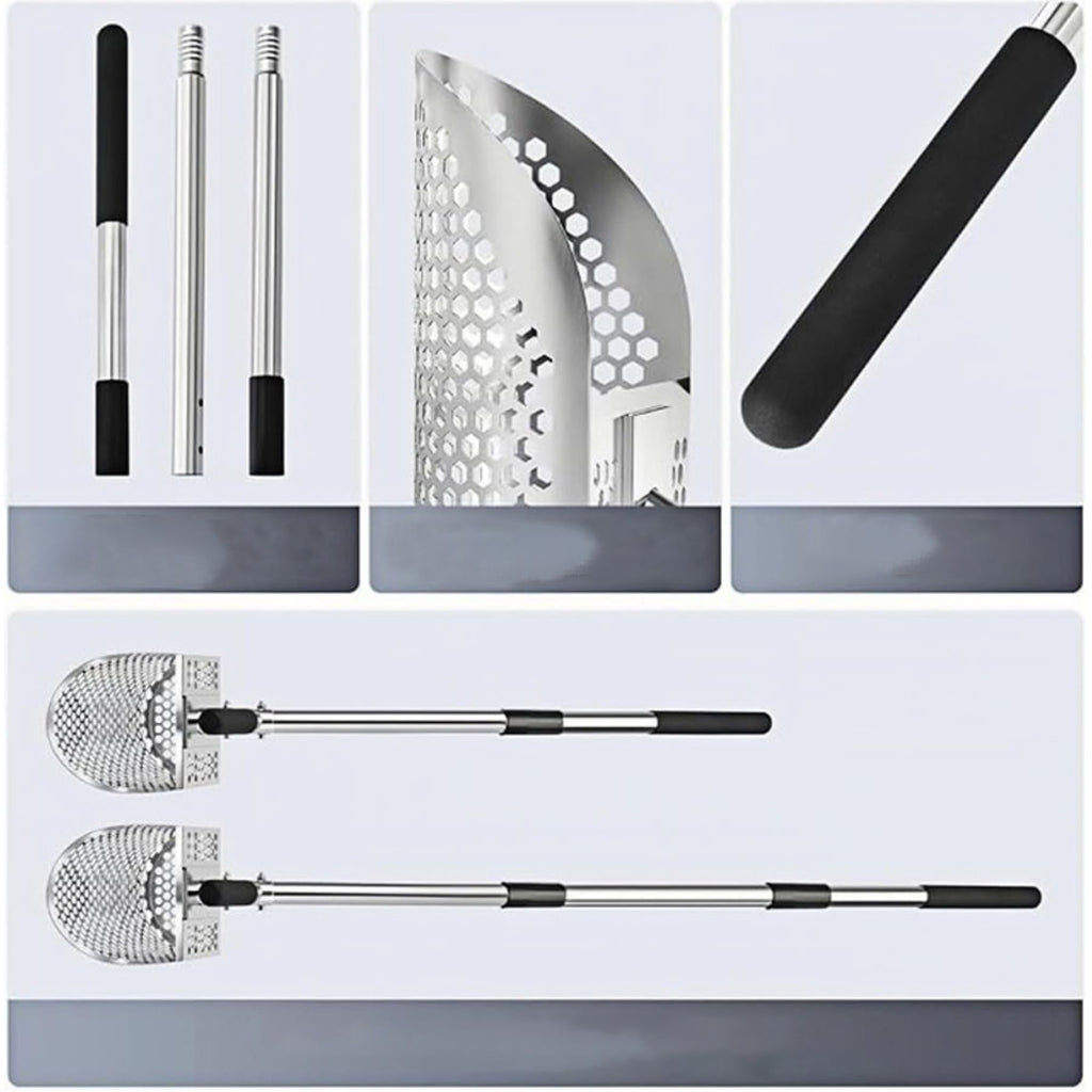 Long - Handled Stainless Steel Sand Shovel