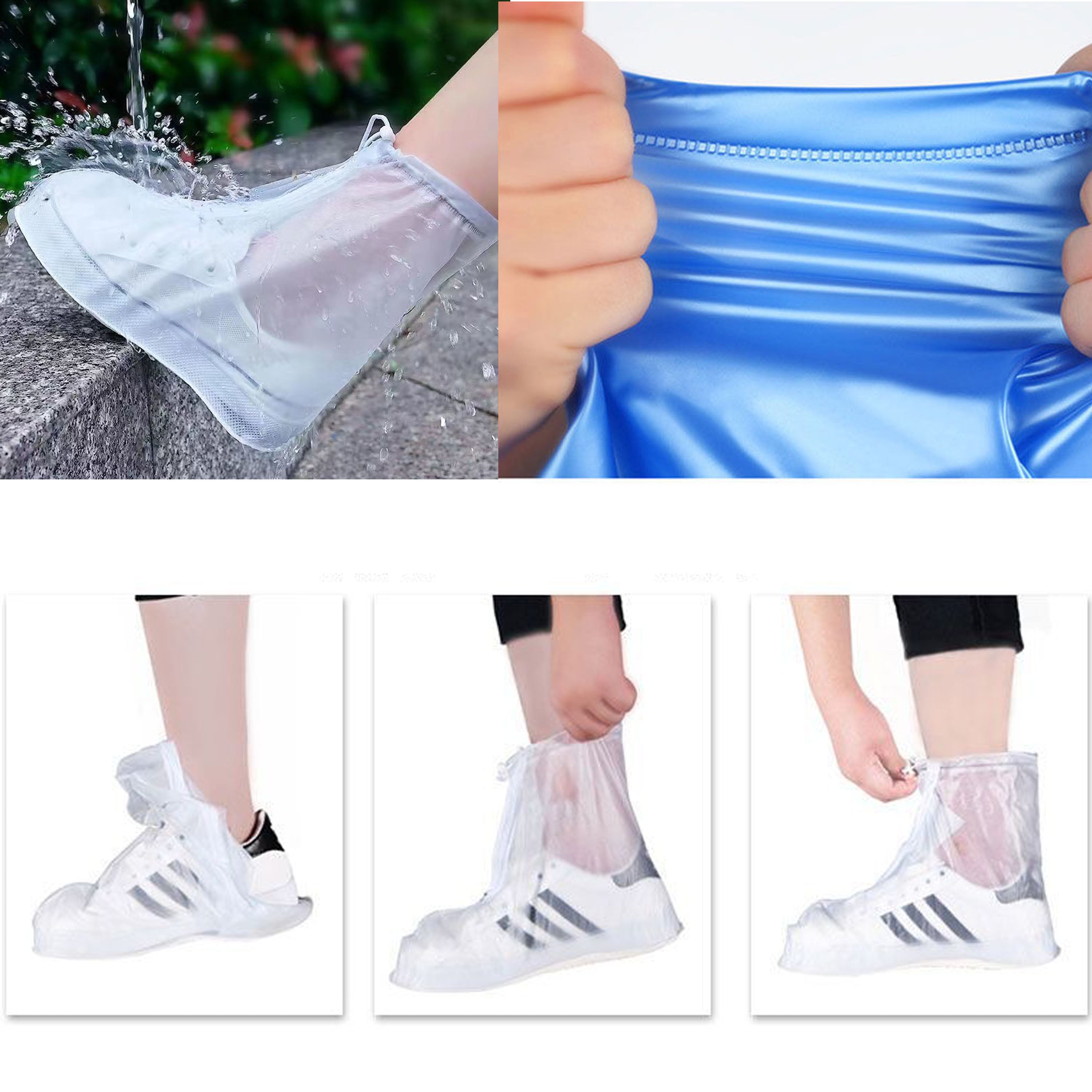 Zipper Model Waterproof Wear-Resistant Non-Slip Shoe Cover