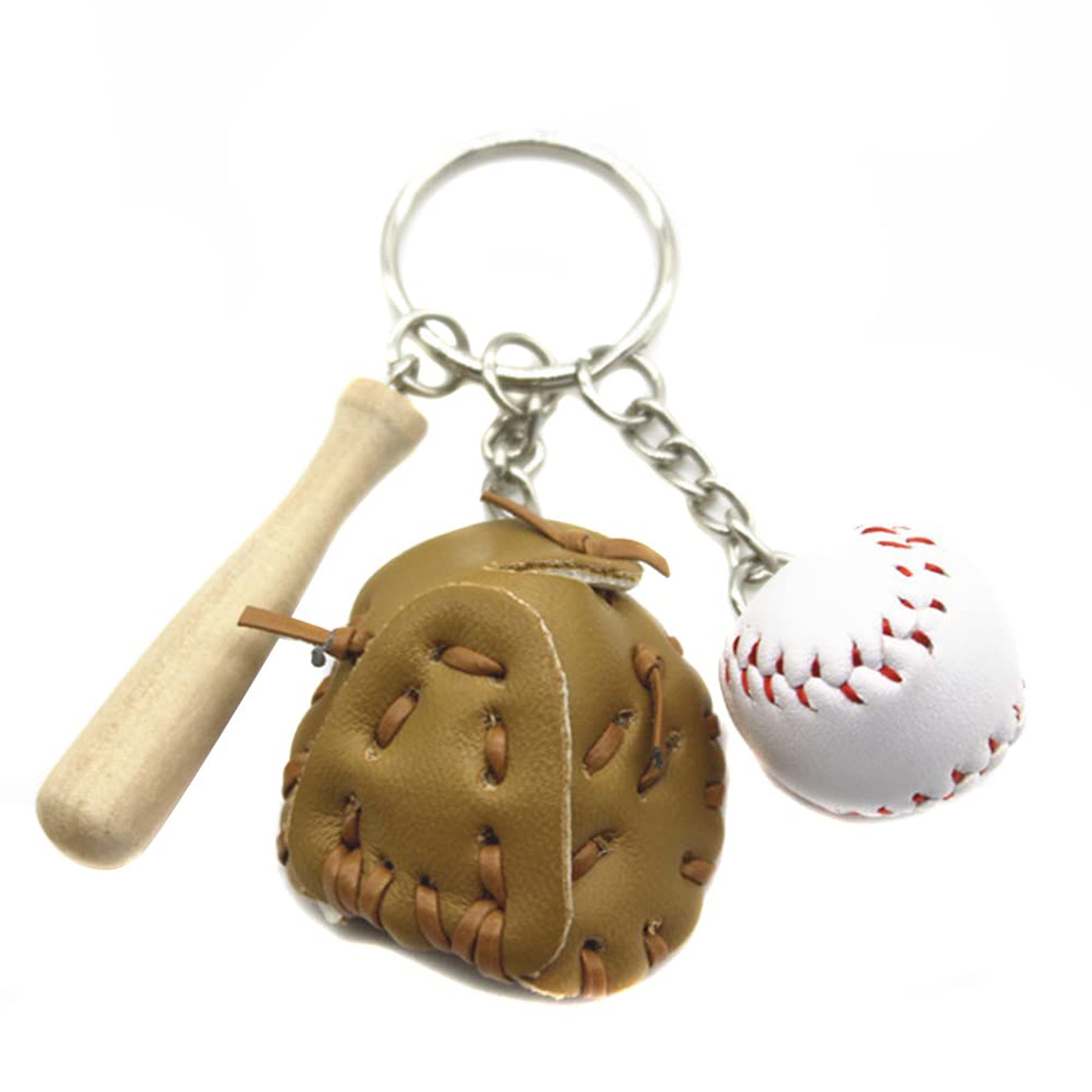 Baseball-Shaped Key Chain