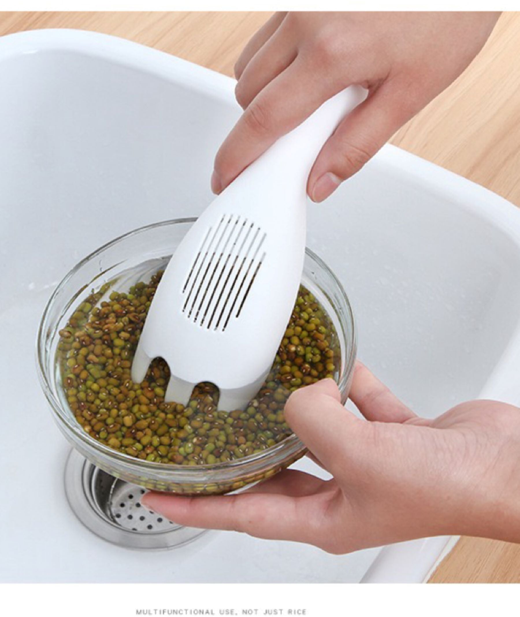 Multi-functional Rice-washing Spoon