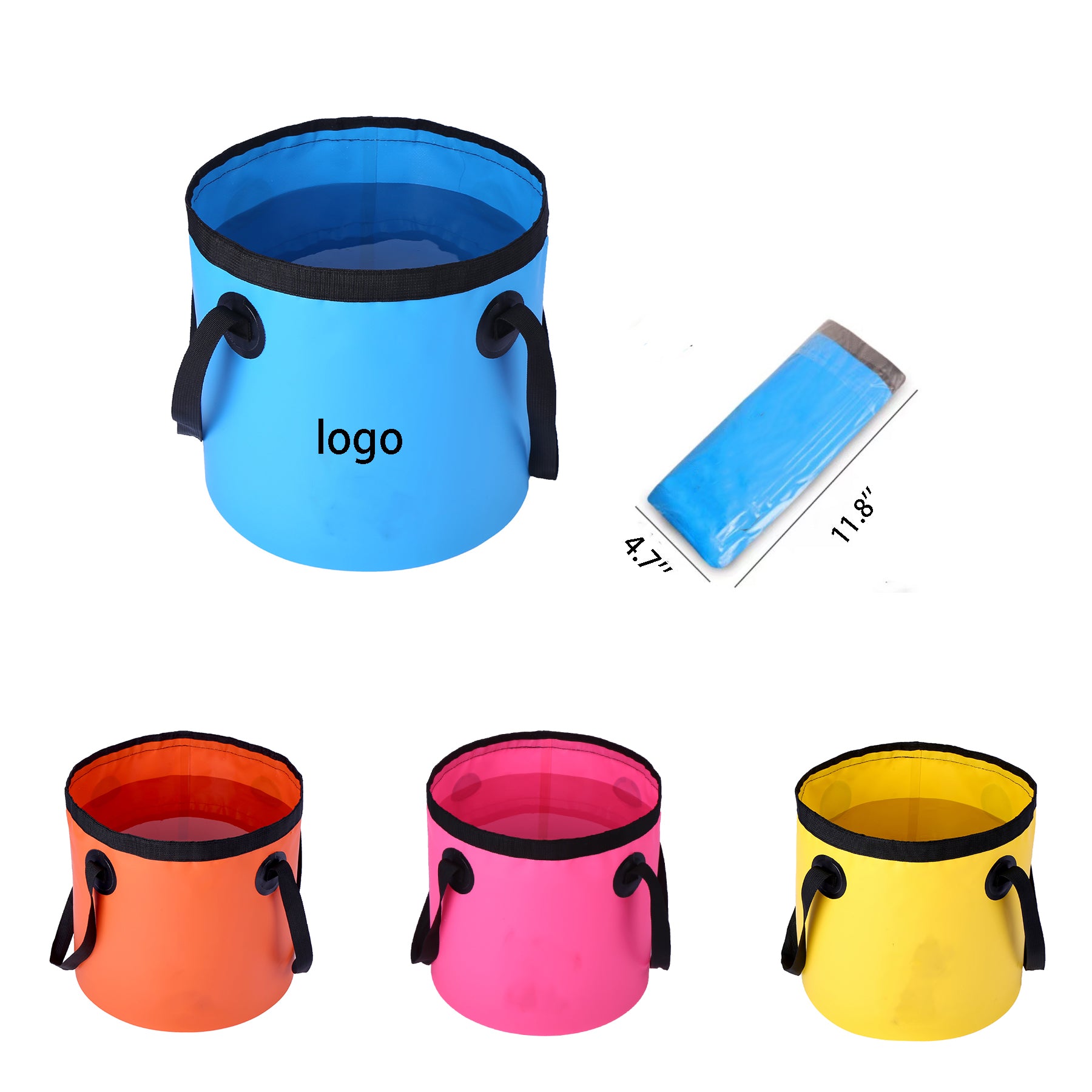 Portable Collapsible Water Bucket for Camping & Fishing