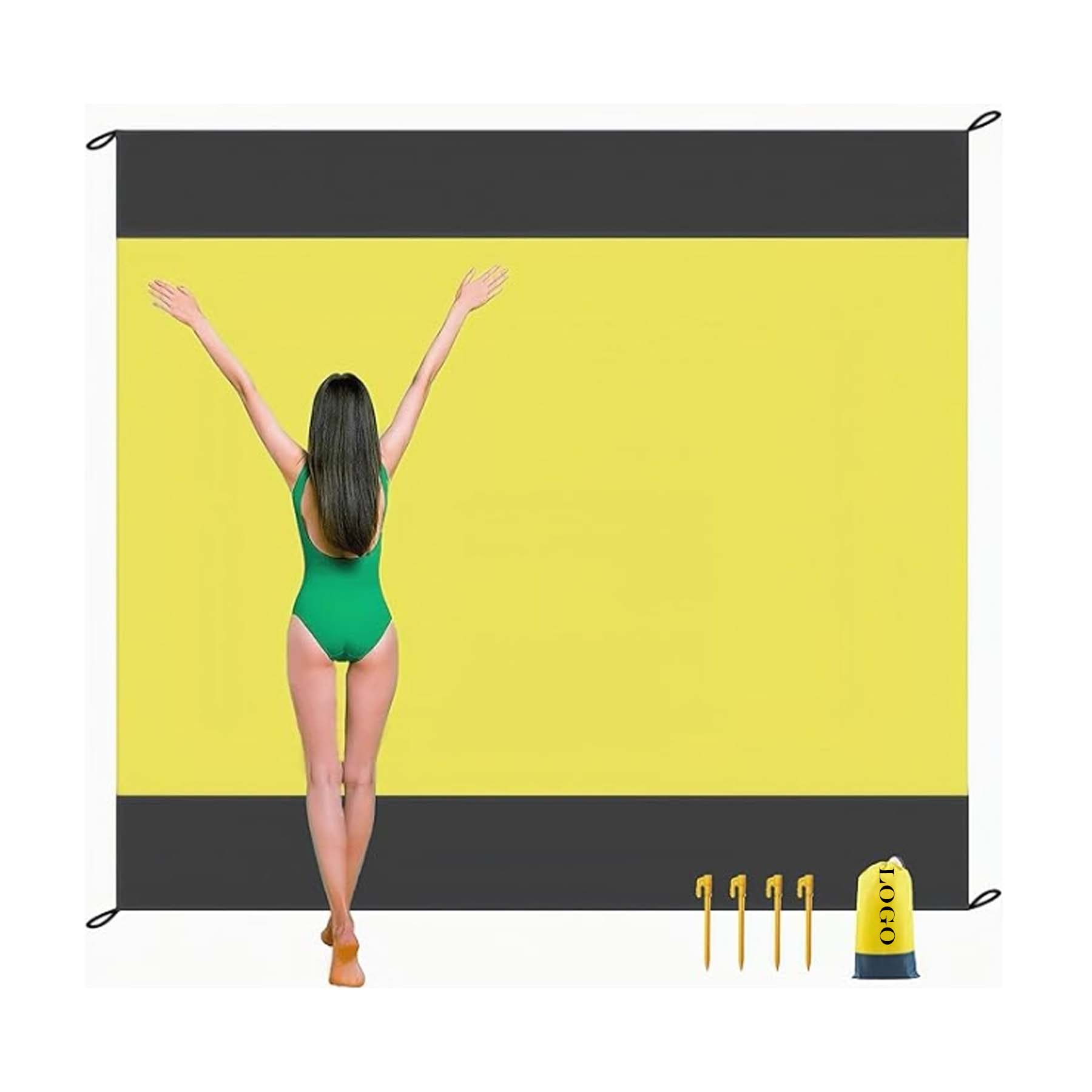 Two Tone Spliced Picnic Mat
