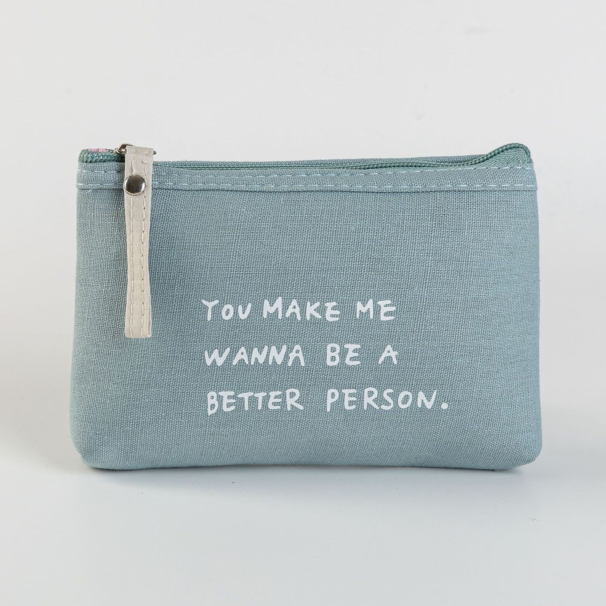 Canvas Card Key Zipper Coin Purse Bag