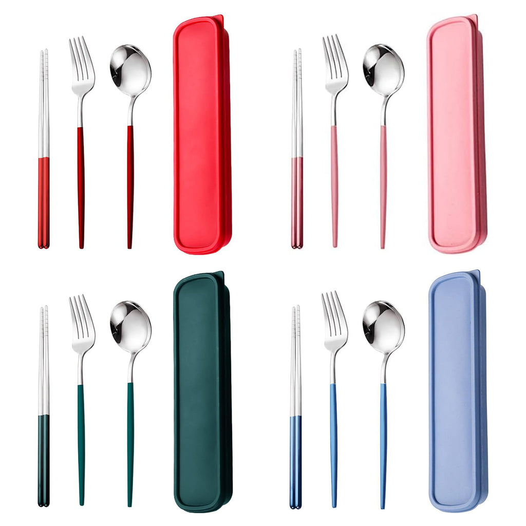 Stainless Steel 4pcs Cutlery Set/Travel Utensils