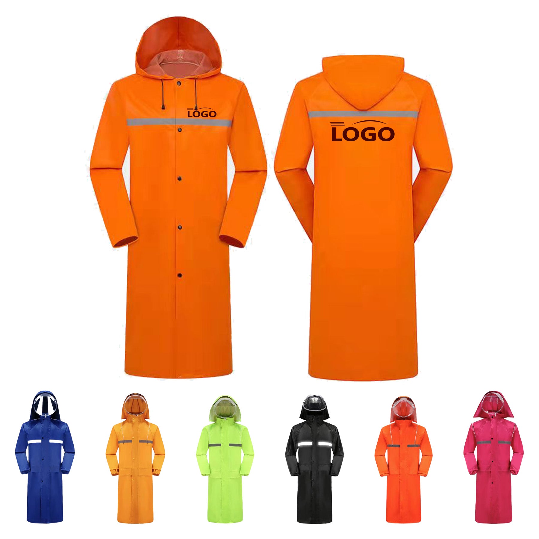 Long One-Piece Stylish Cycling Raincoat