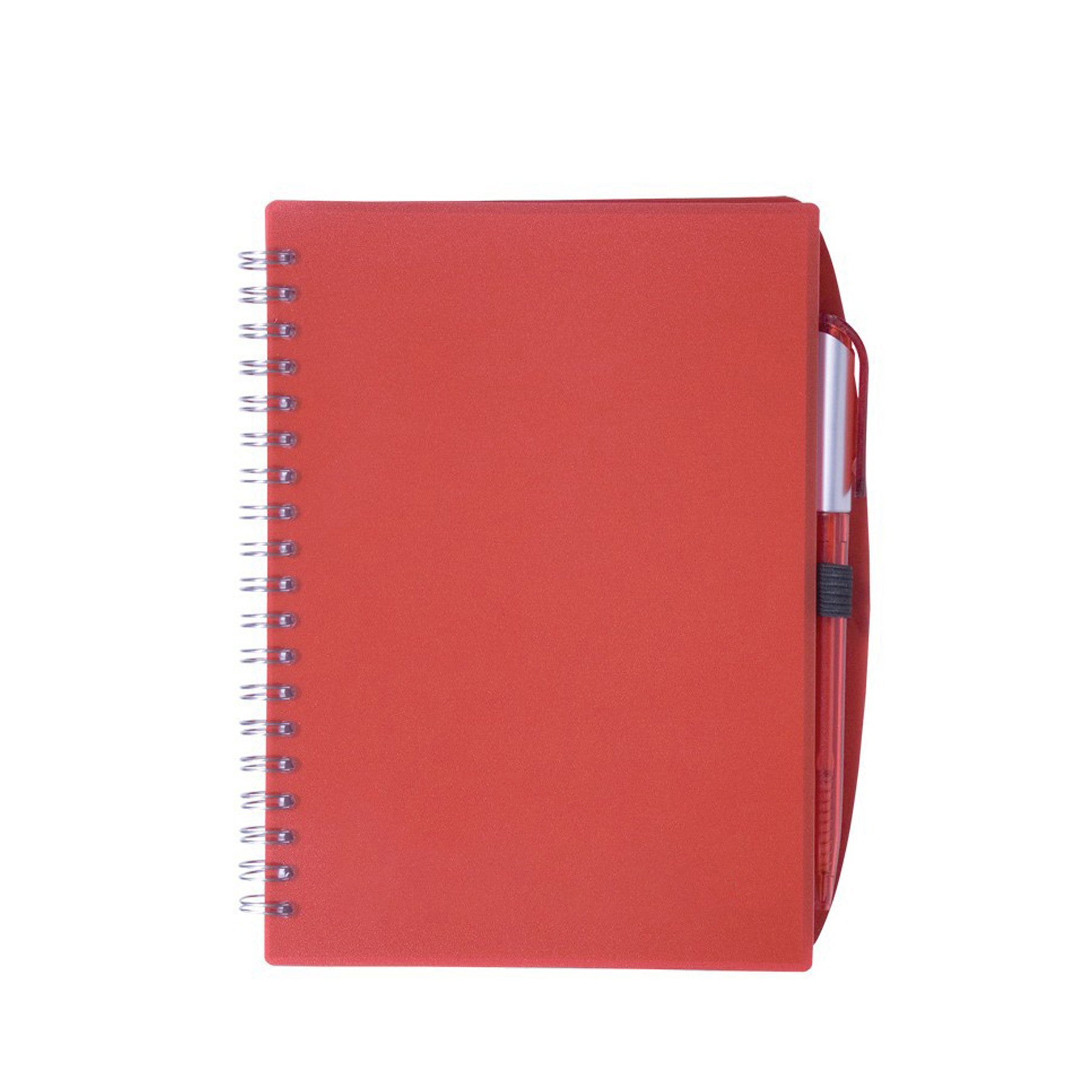 A5 PP Hardcover Spiral Notebook with Pen