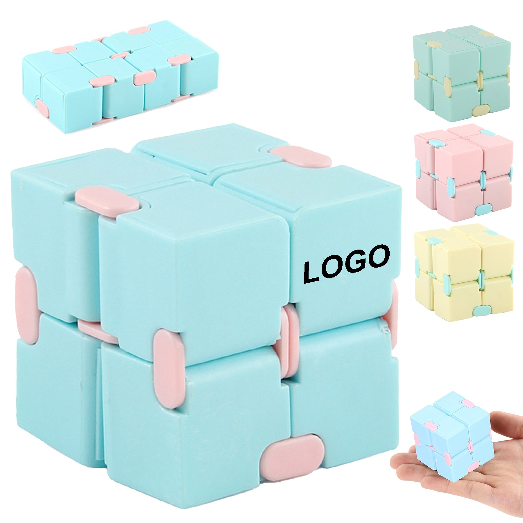 Plastic Foldable Stress Relief Cube