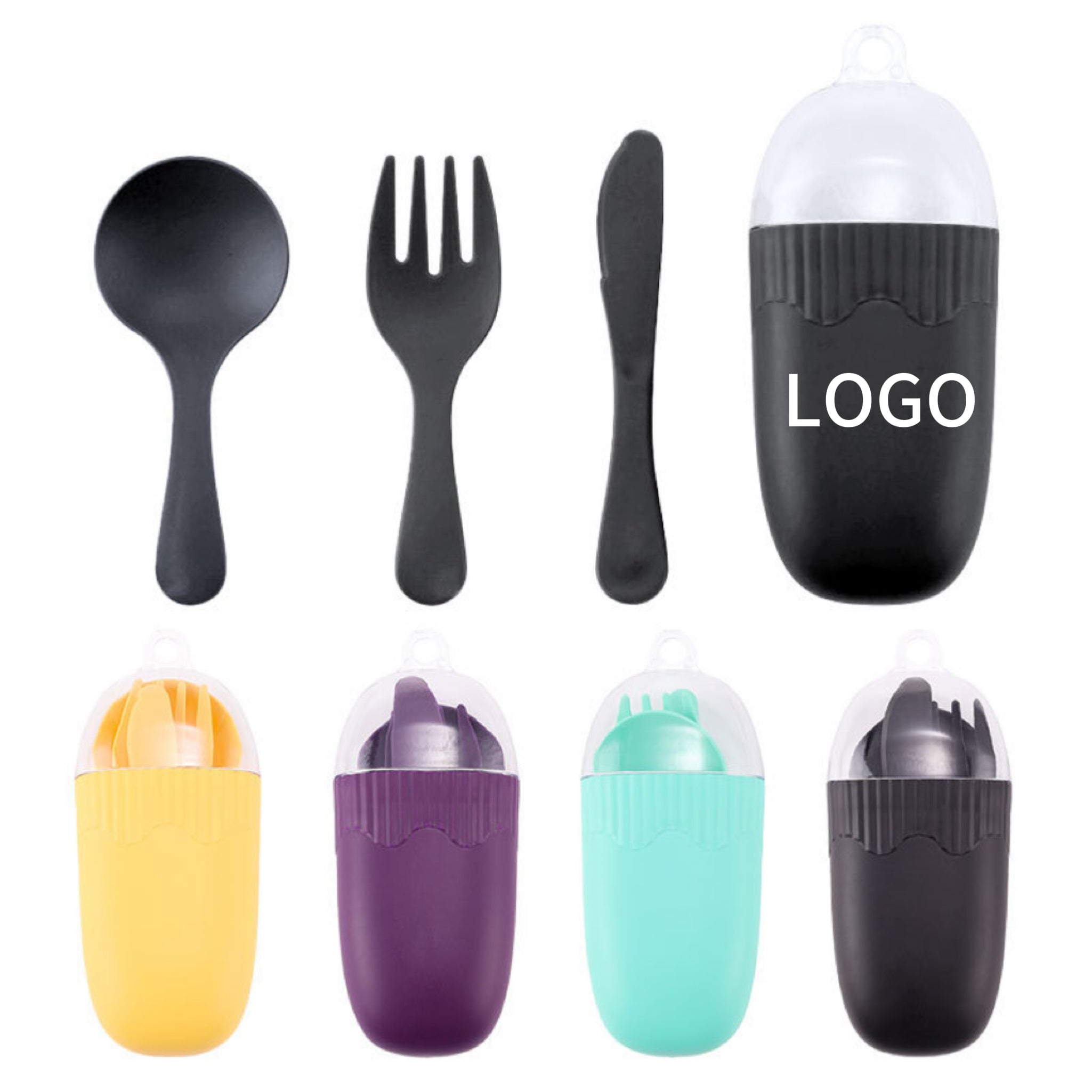 Kids’ Portable Plastic Cutlery Set