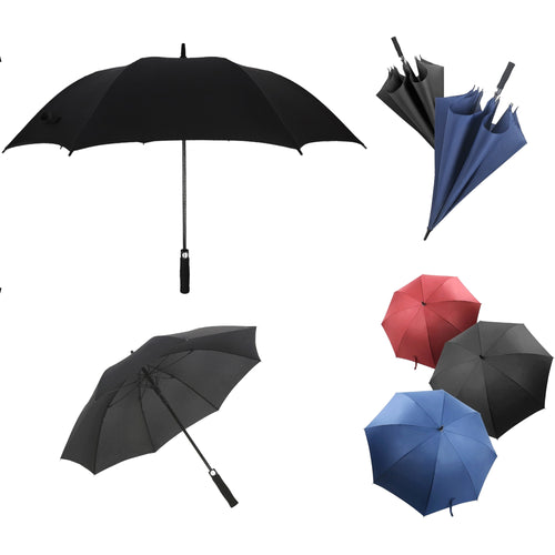 Auto-Open Long-Handle Umbrella-Wind-Resistant Rain Shield