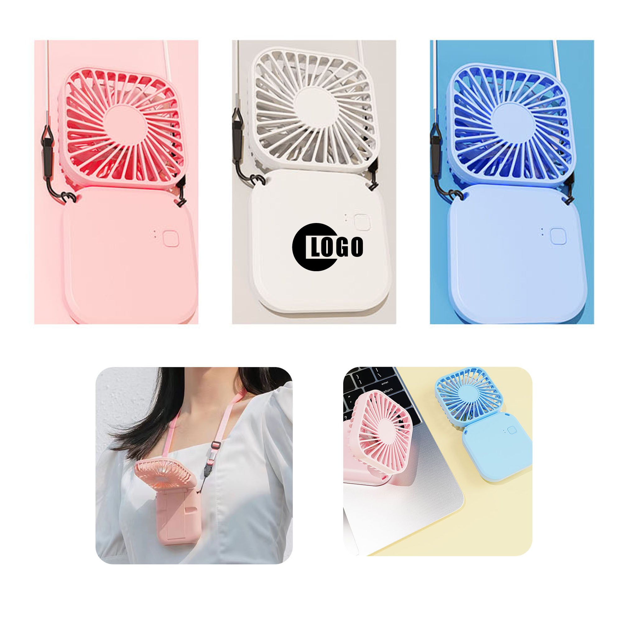 Adjustable Neck Hanging Fan