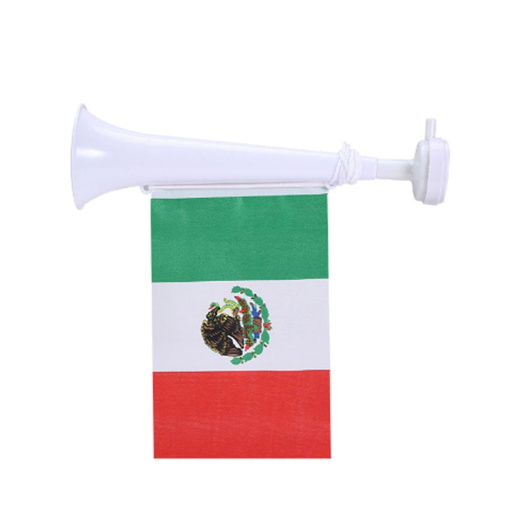 Plastic Cheer Horn with Detachable Flag for Team Cheering