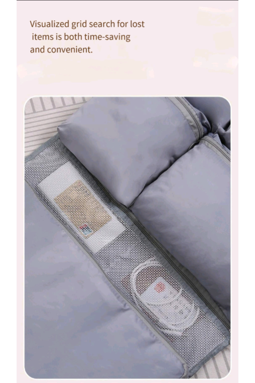 Partitioned Storage Luggage Bag