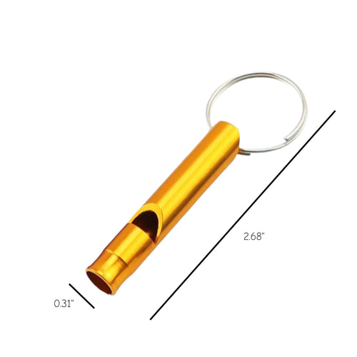 Aluminum Metal Whistle Key Chain