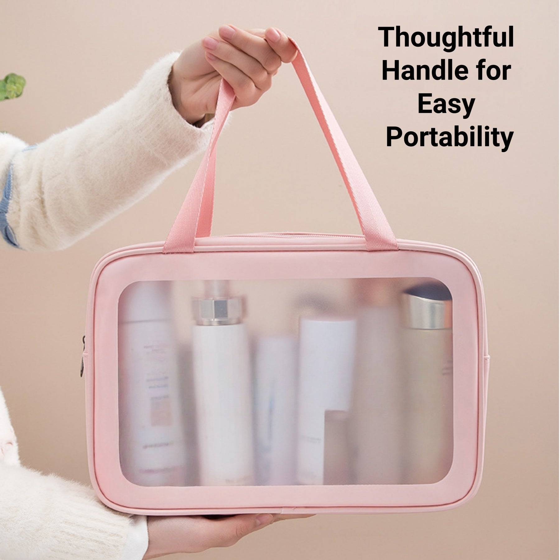 PU Frosted Cosmetic Bag