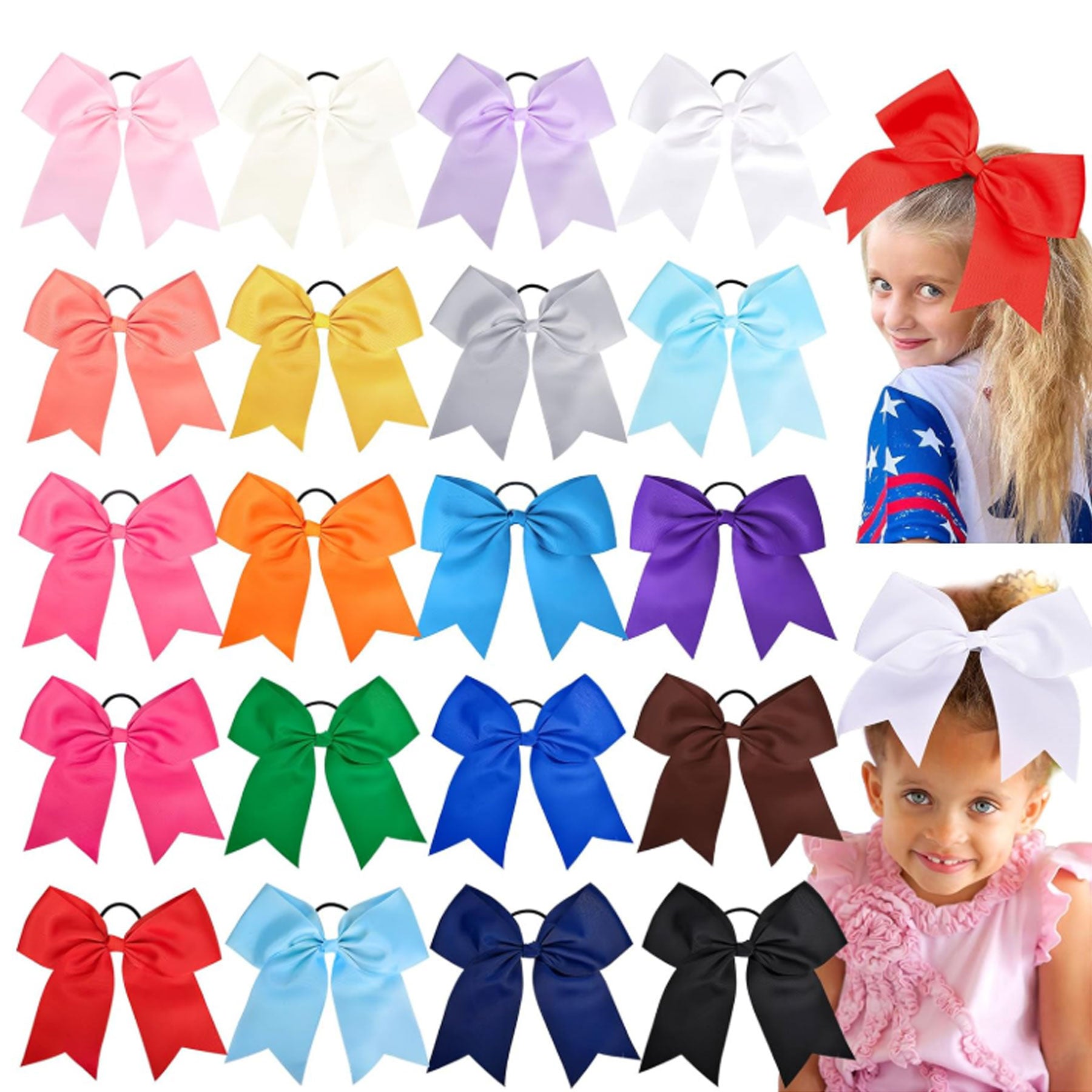 Large Ribbon Hair Bows