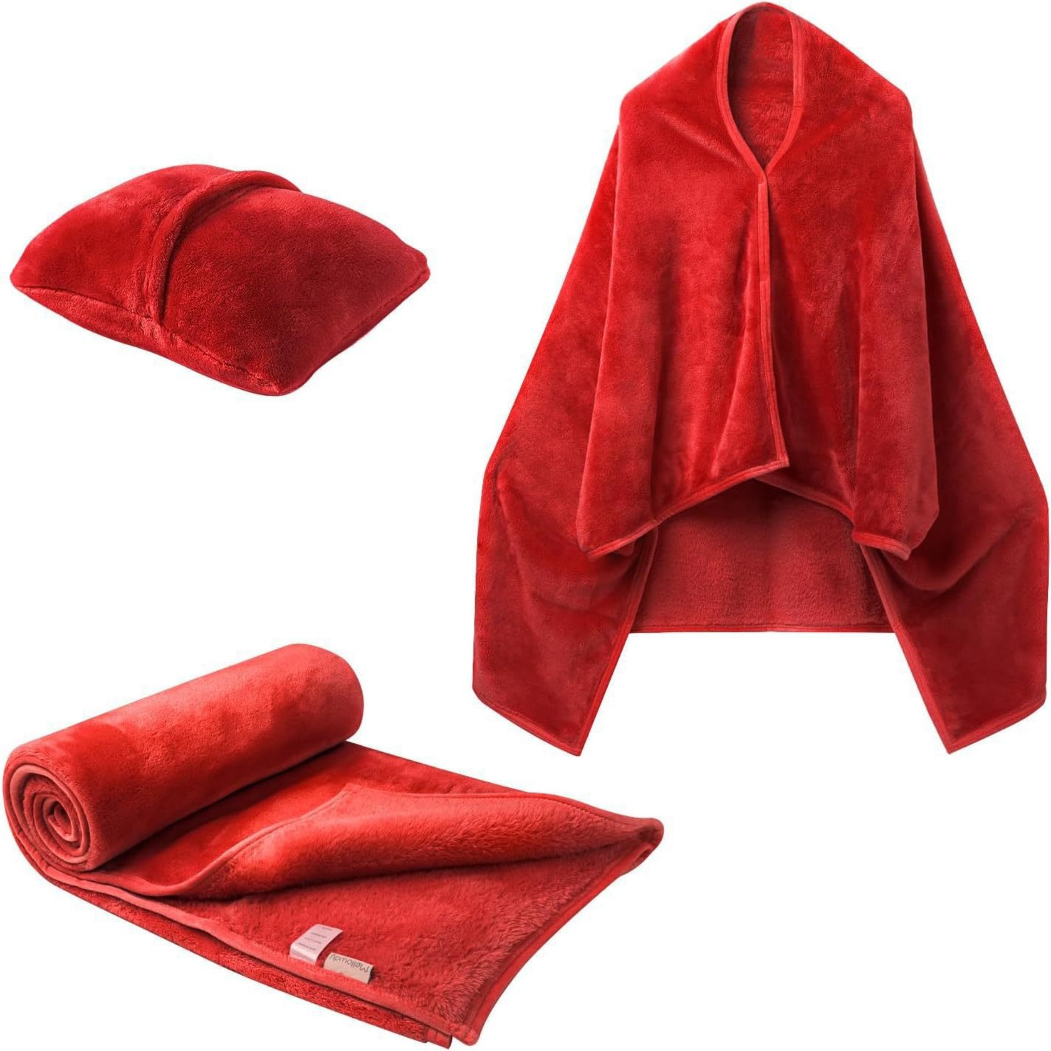2-in-1 Flannel Travel Blanket