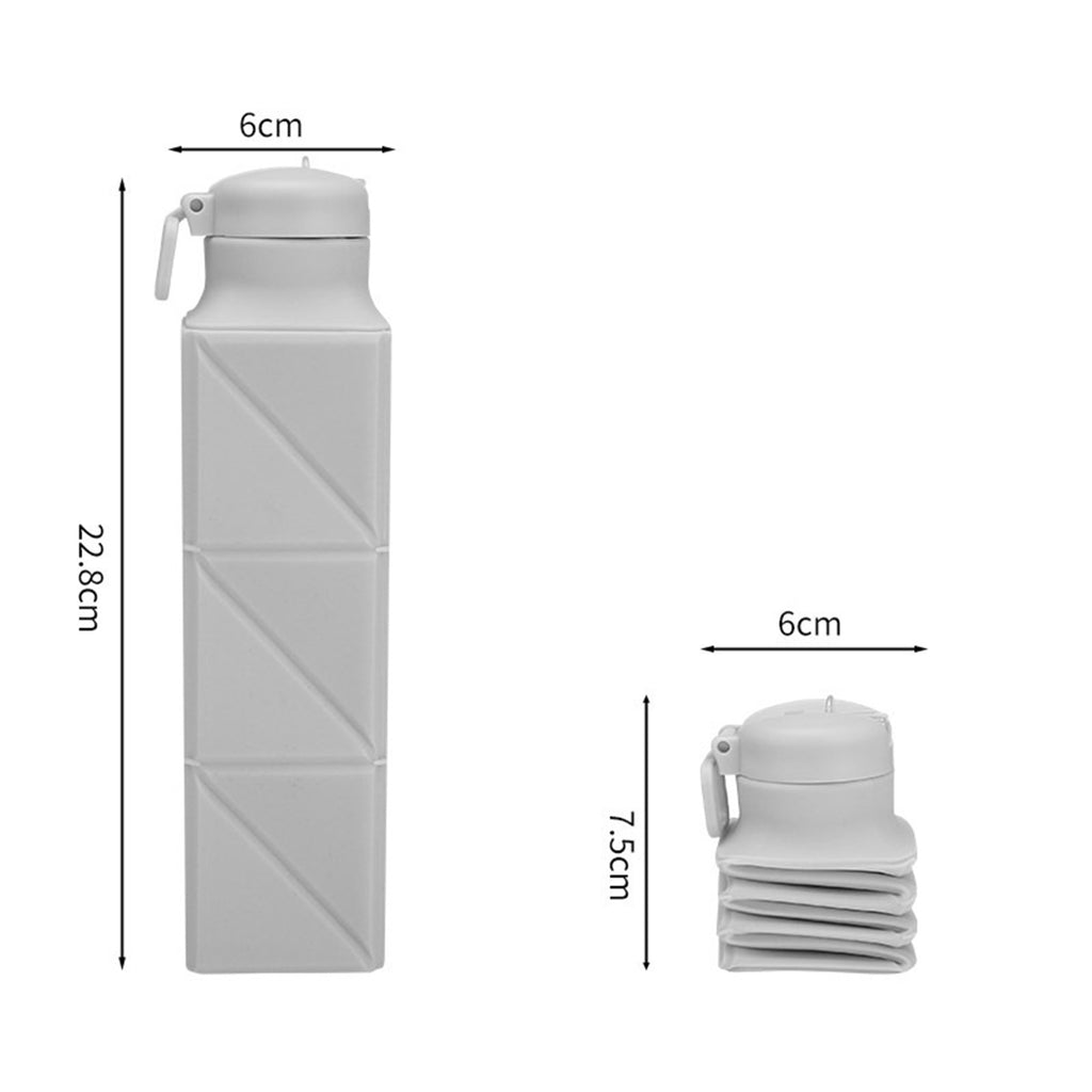22Oz Outdoor Portable Silicone Folding Sports Bottle