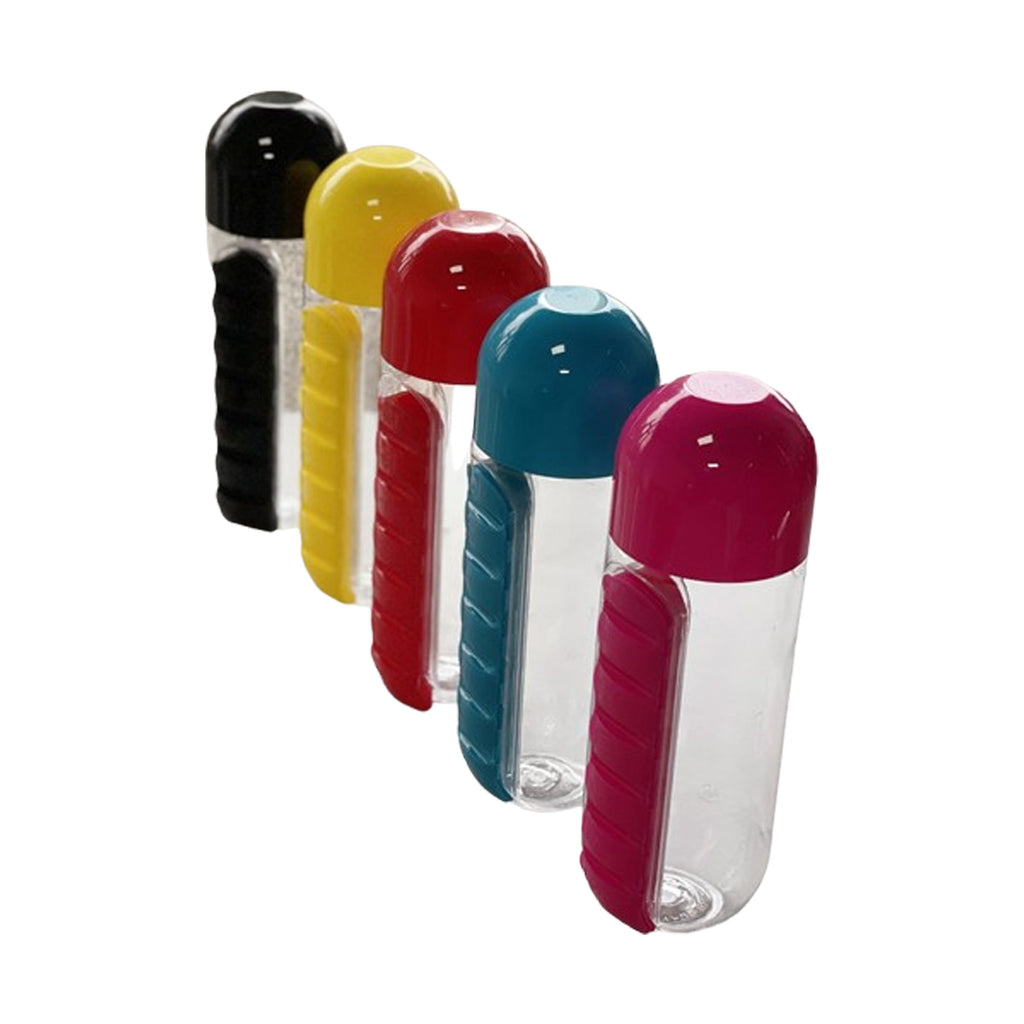 Plastic Bottle with Pill Box