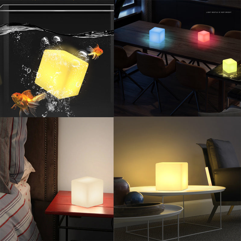 Square 16 Colors Led Light Rechargeable Night Light