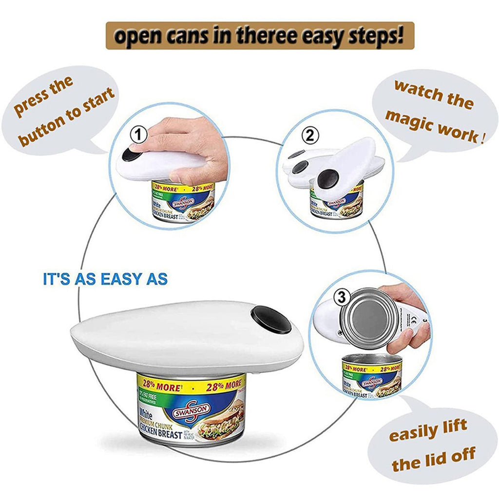Electric Can Opener With Bottle Opener Wrench